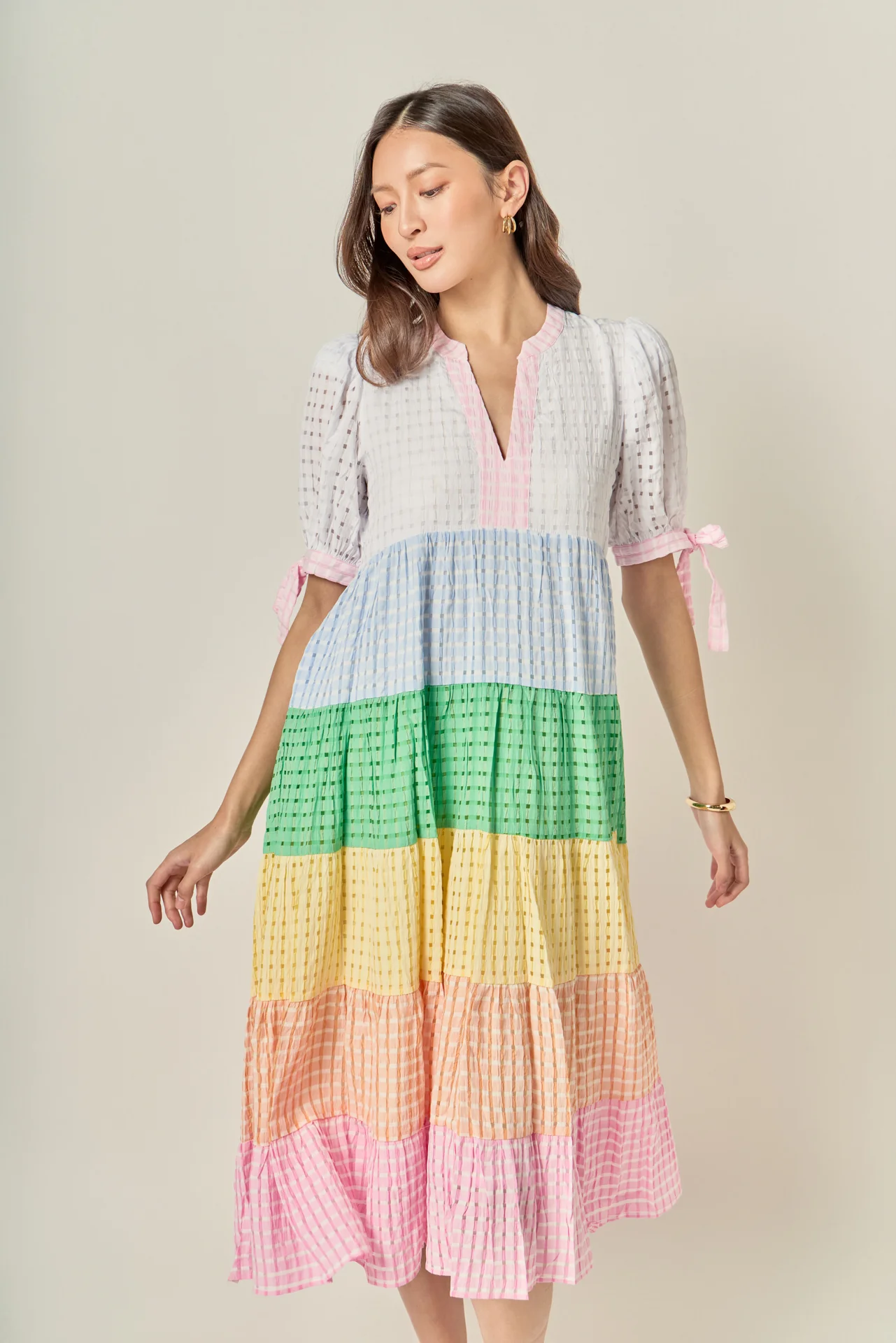 Sunni Color Block Midi Dress - Image 6
