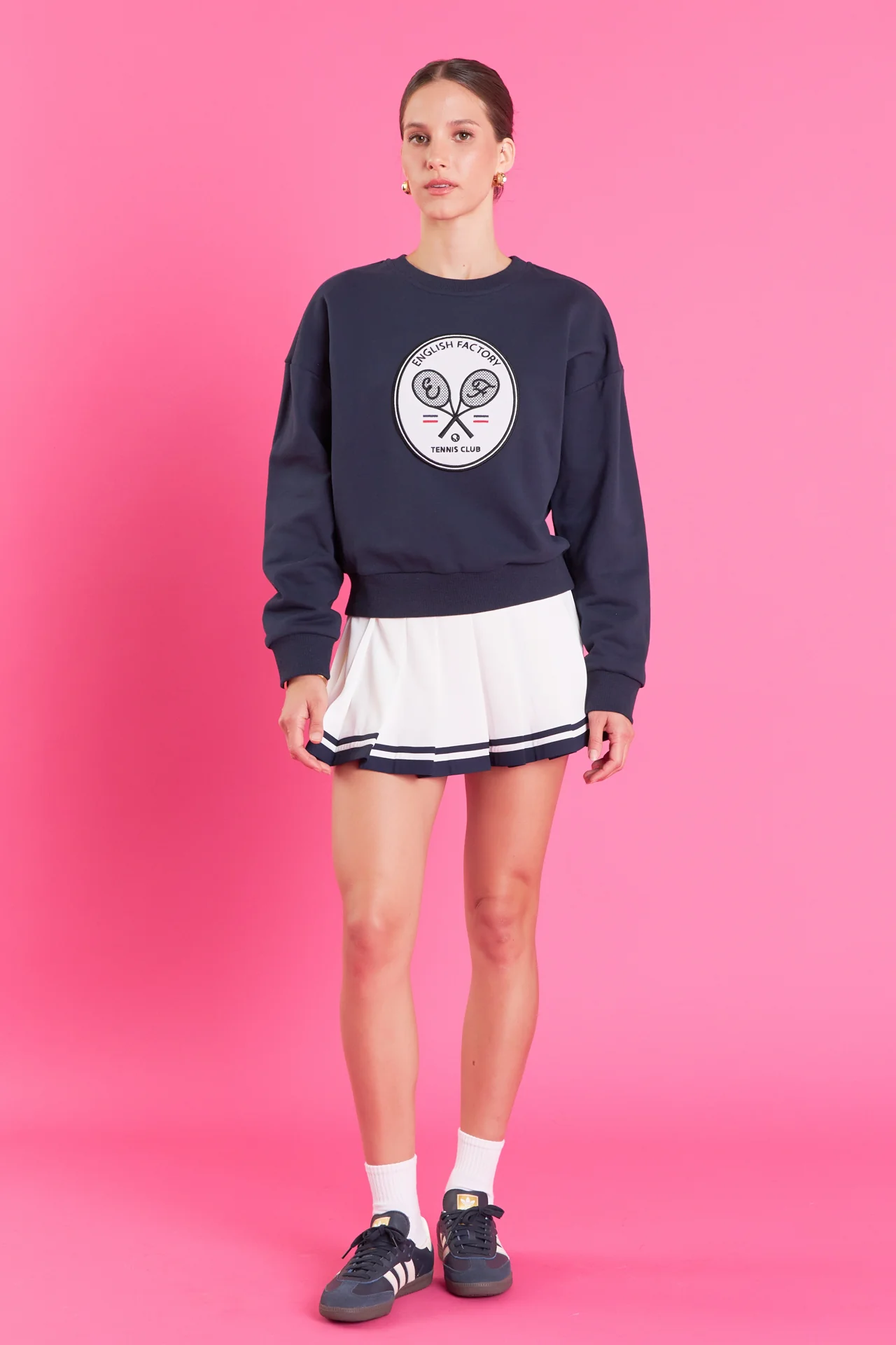 Color Block Pleated Skort - Image 8