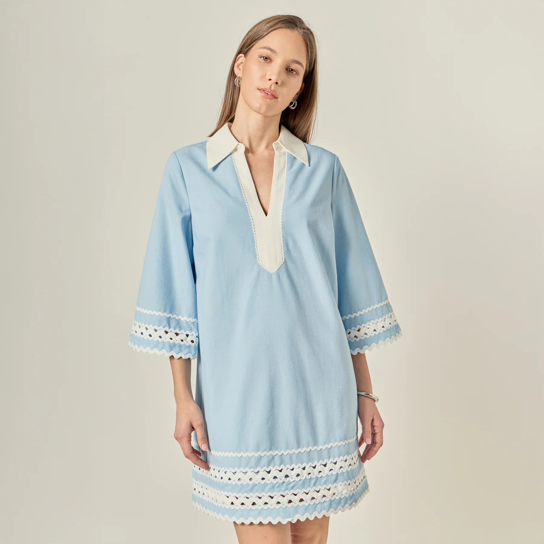 Ric Rac Tunic Mini Dress - Image 24