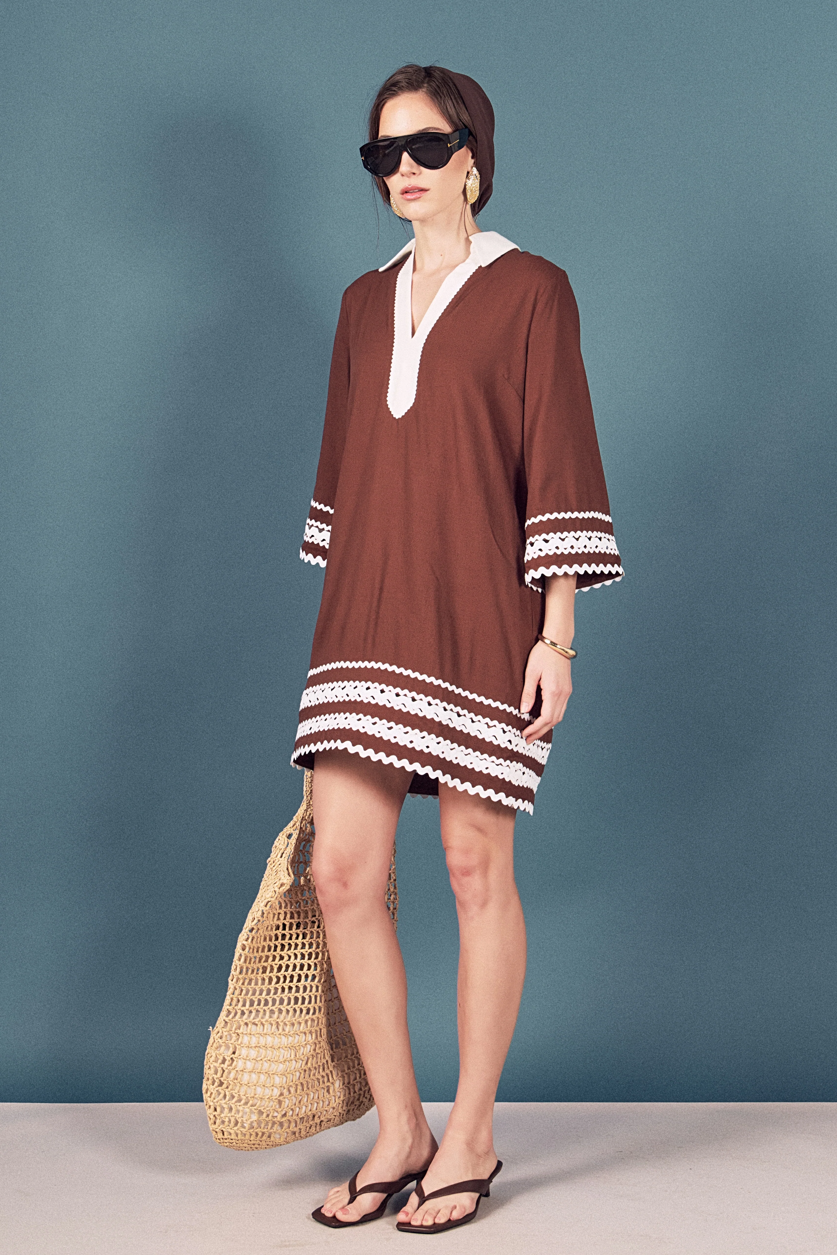 Ric Rac Tunic Mini Dress - Image 30