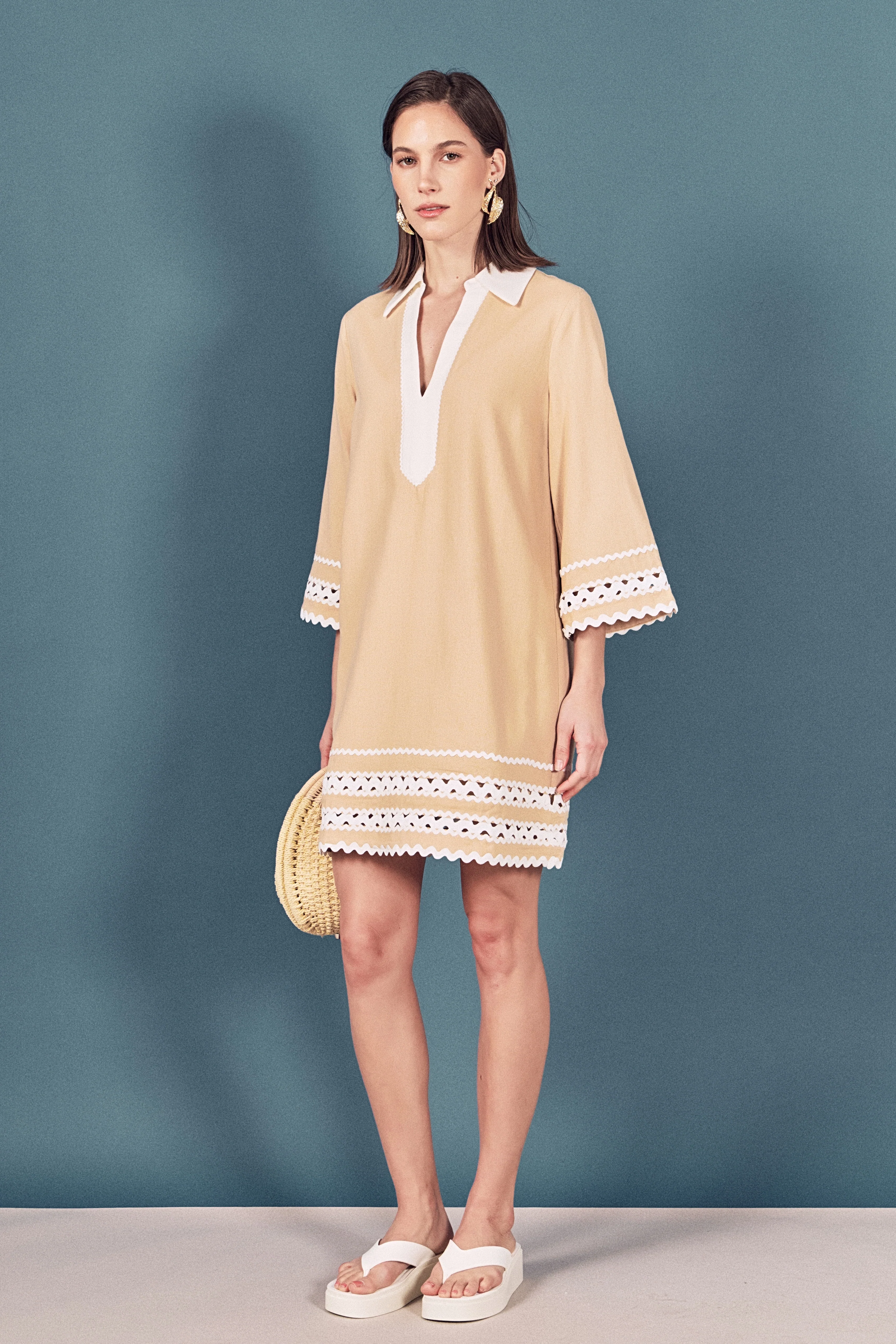 Ric Rac Tunic Mini Dress - Image 34