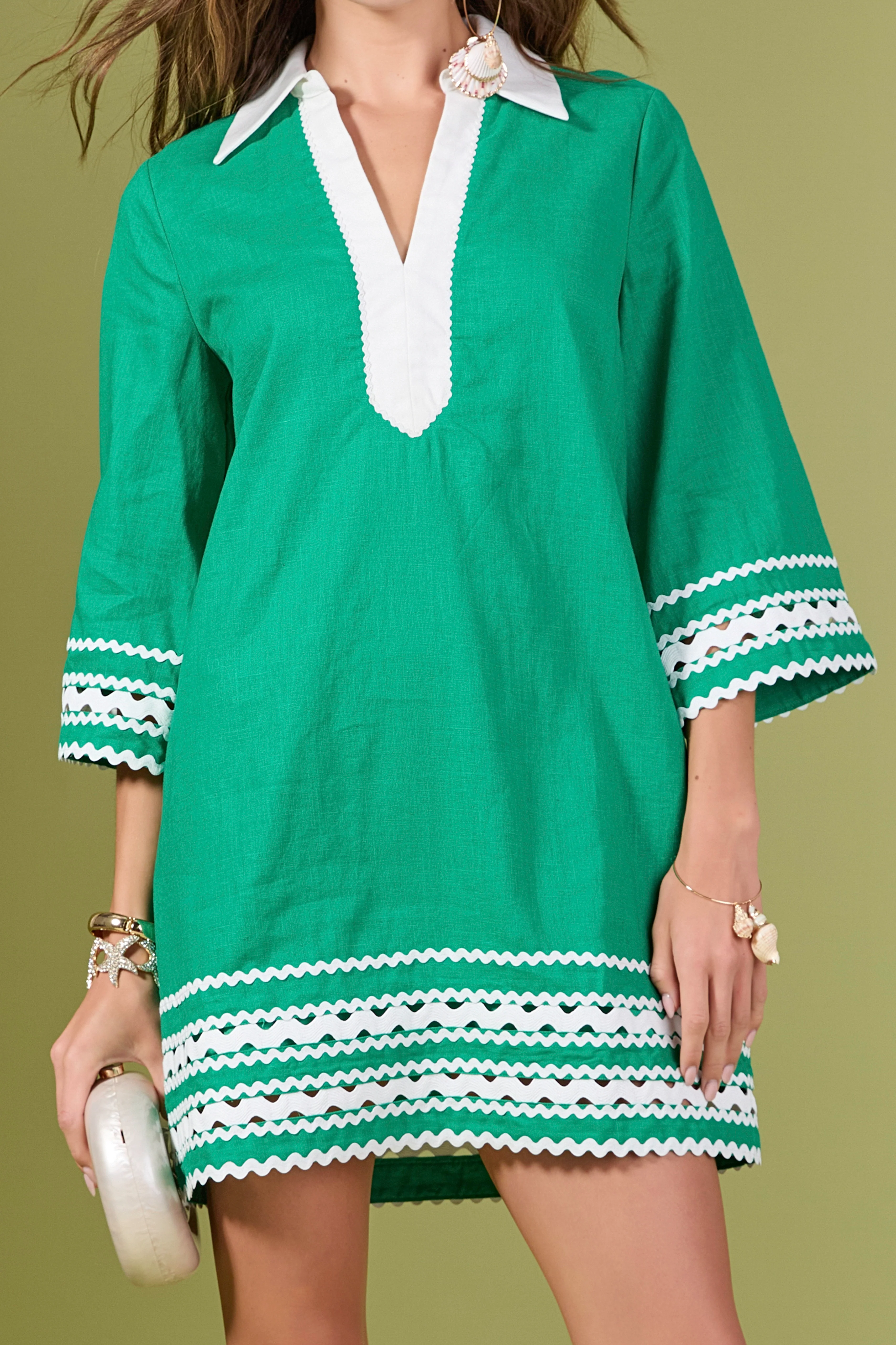 Ric Rac Tunic Mini Dress - Image 39