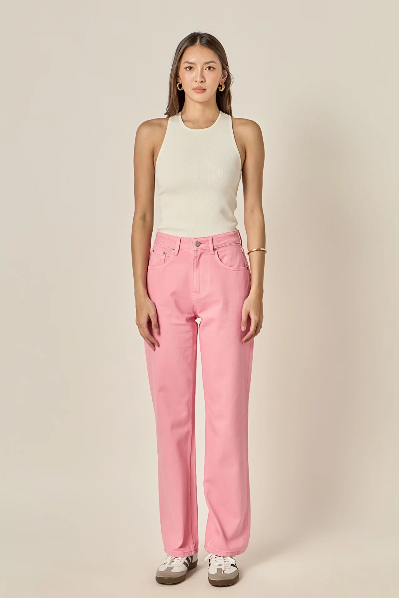 Color Full Length Wide Leg Jean - Image 13