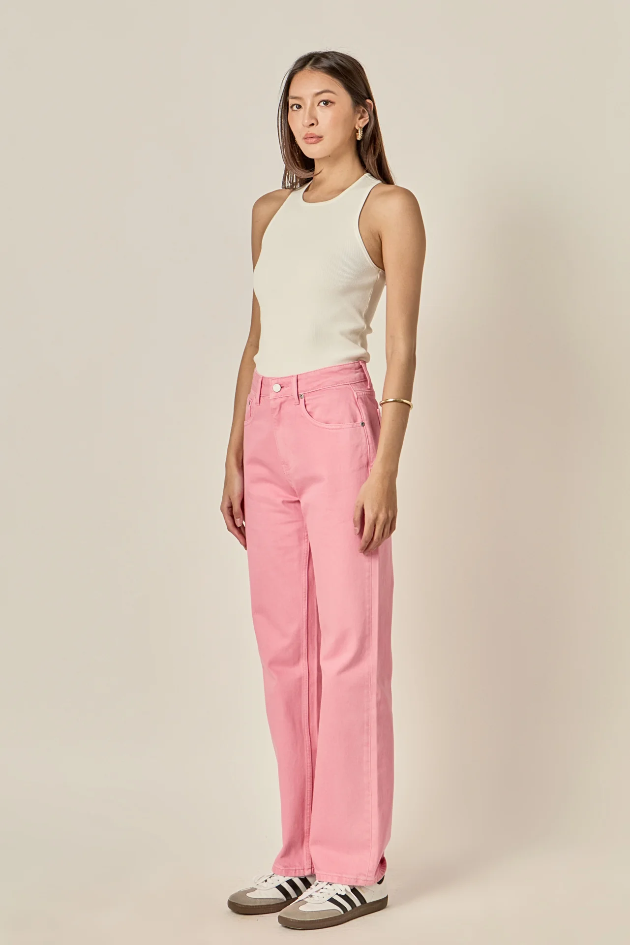 Color Full Length Wide Leg Jean - Image 16