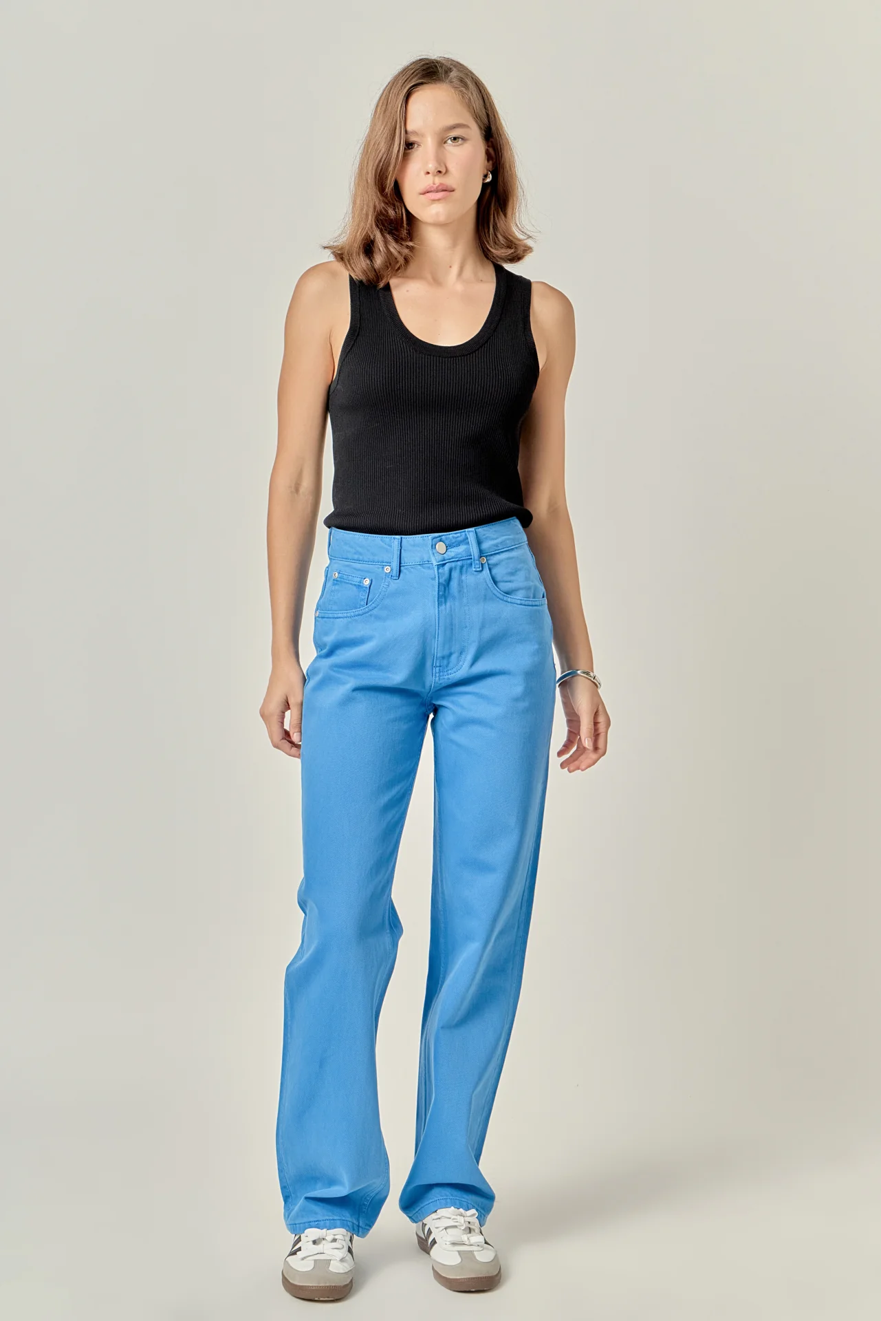 Color Full Length Wide Leg Jean - Image 19
