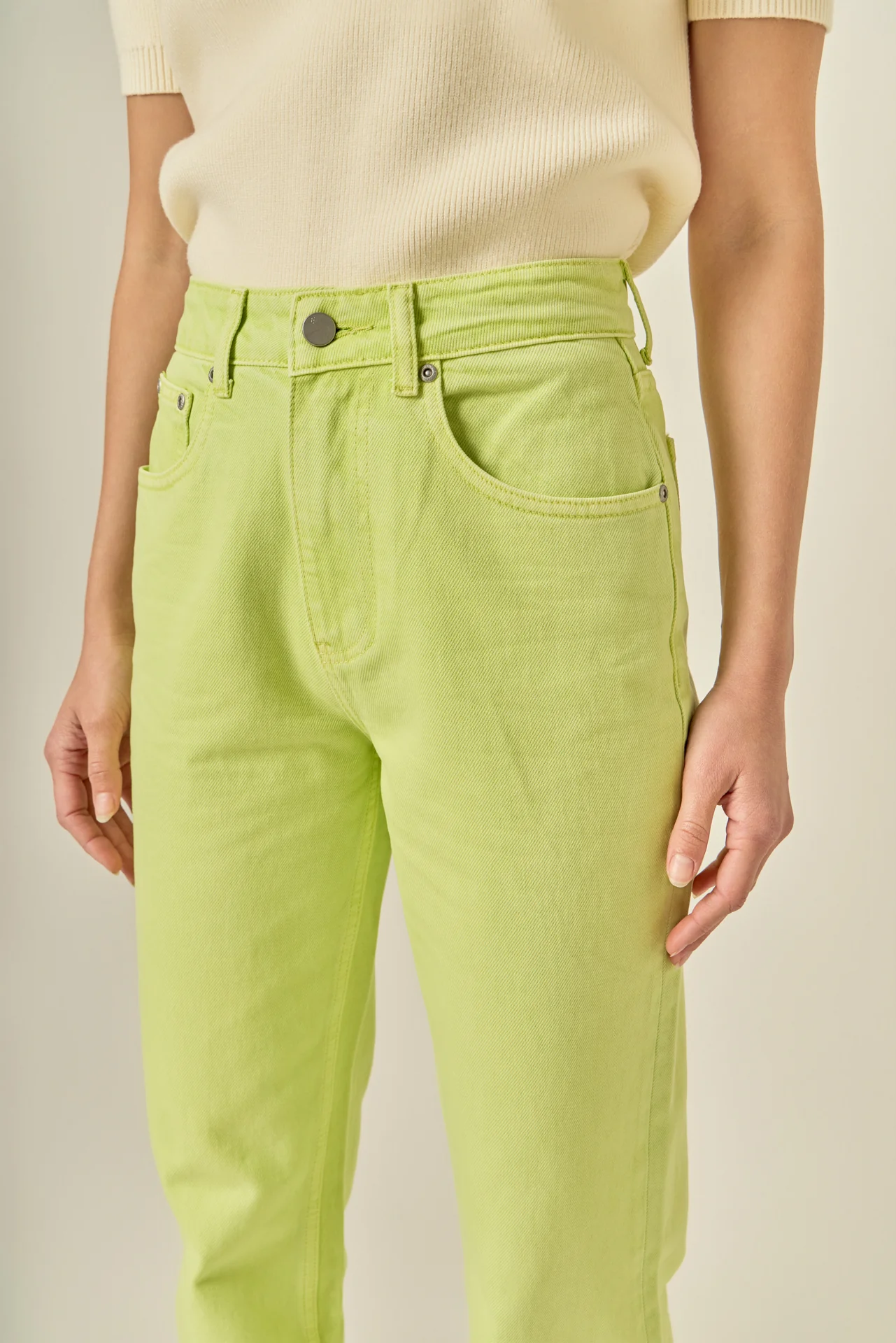 Color Full Length Wide Leg Jean - Image 2