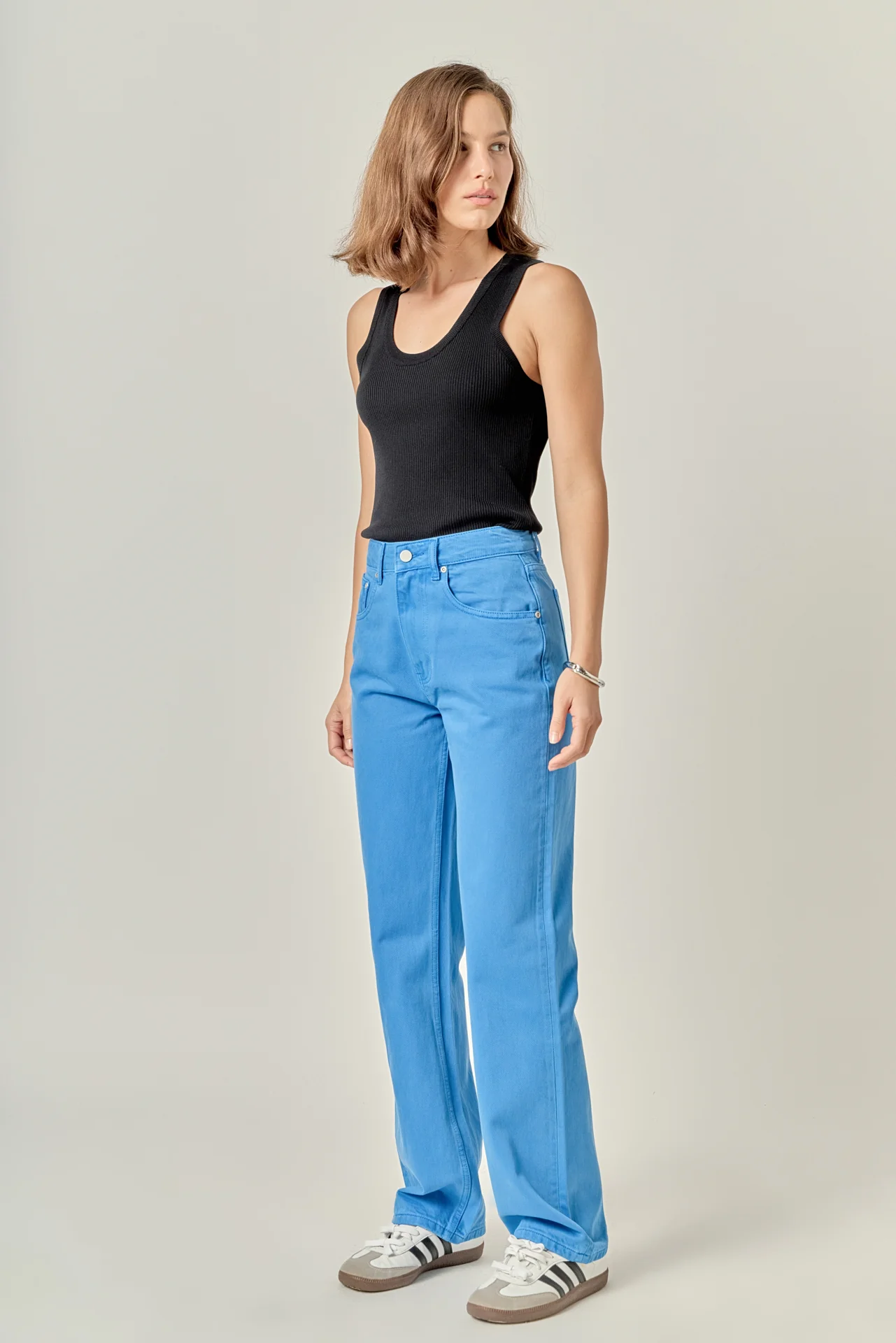 Color Full Length Wide Leg Jean - Image 21