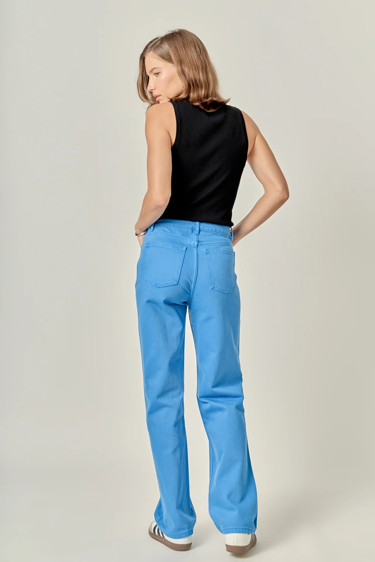 Color Full Length Wide Leg Jean - Image 22