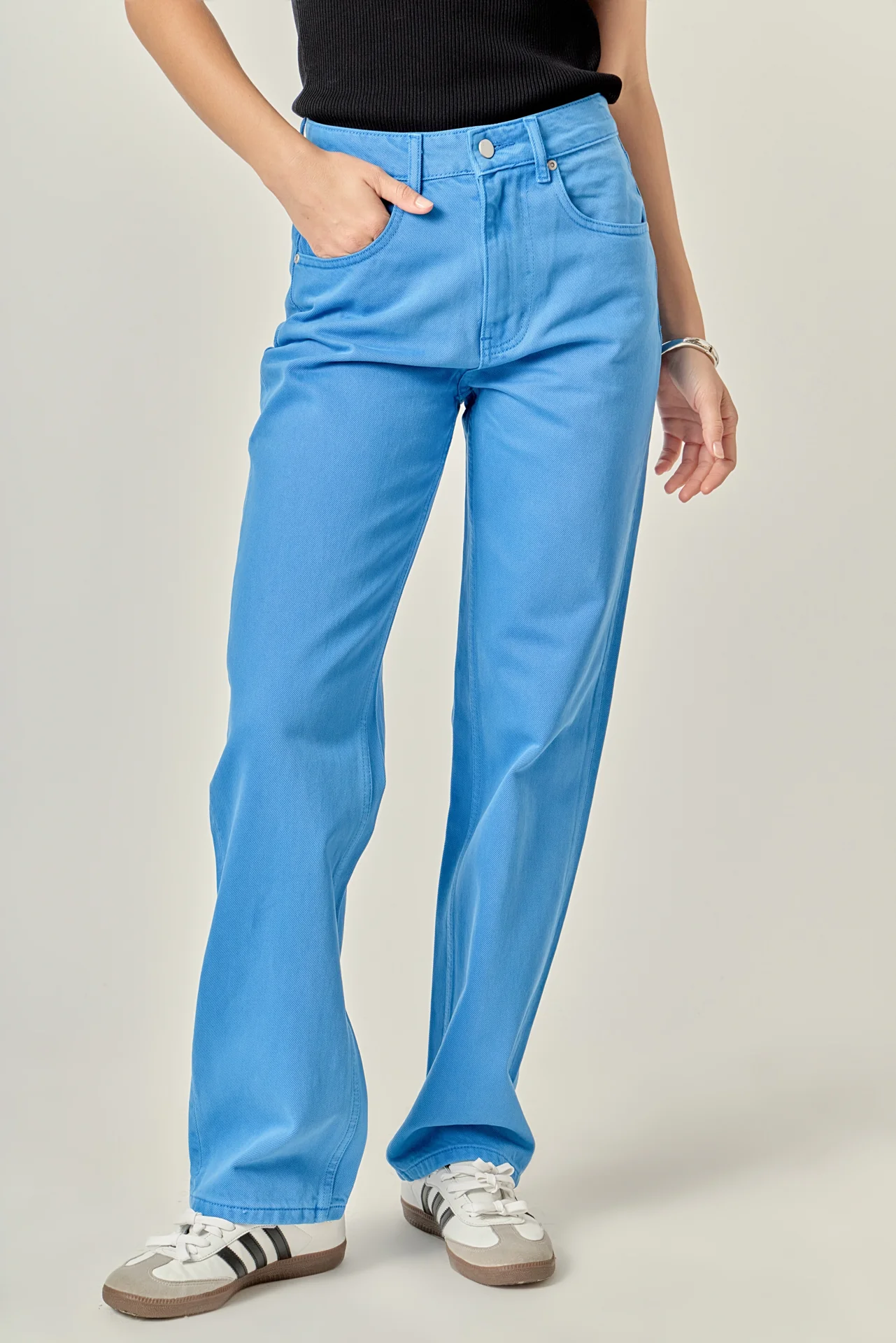 Color Full Length Wide Leg Jean - Image 23