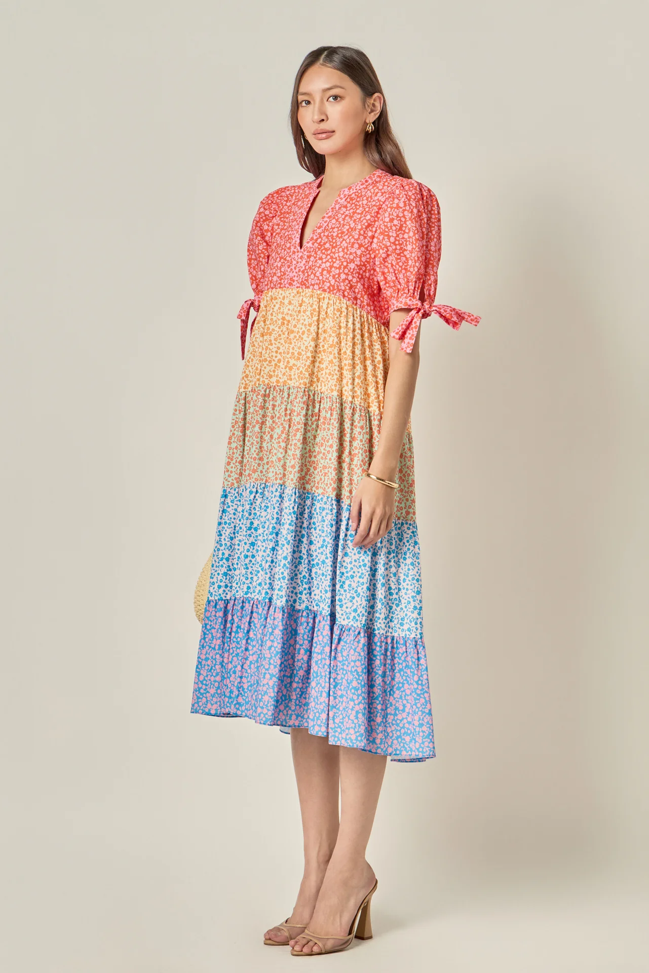 Tiered Bloom Midi Dress - Image 10