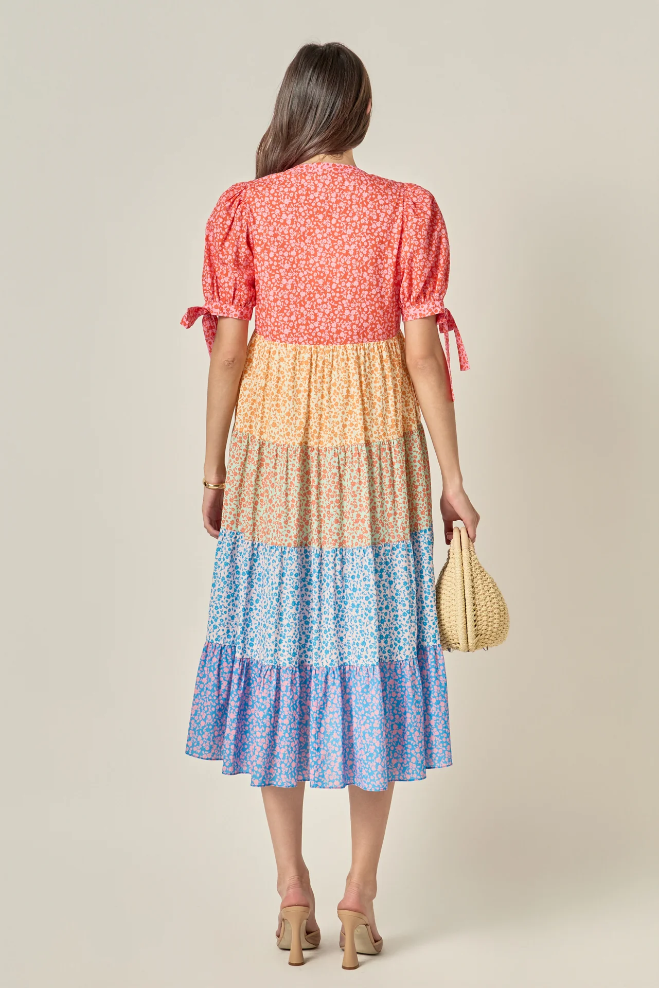 Tiered Bloom Midi Dress - Image 11