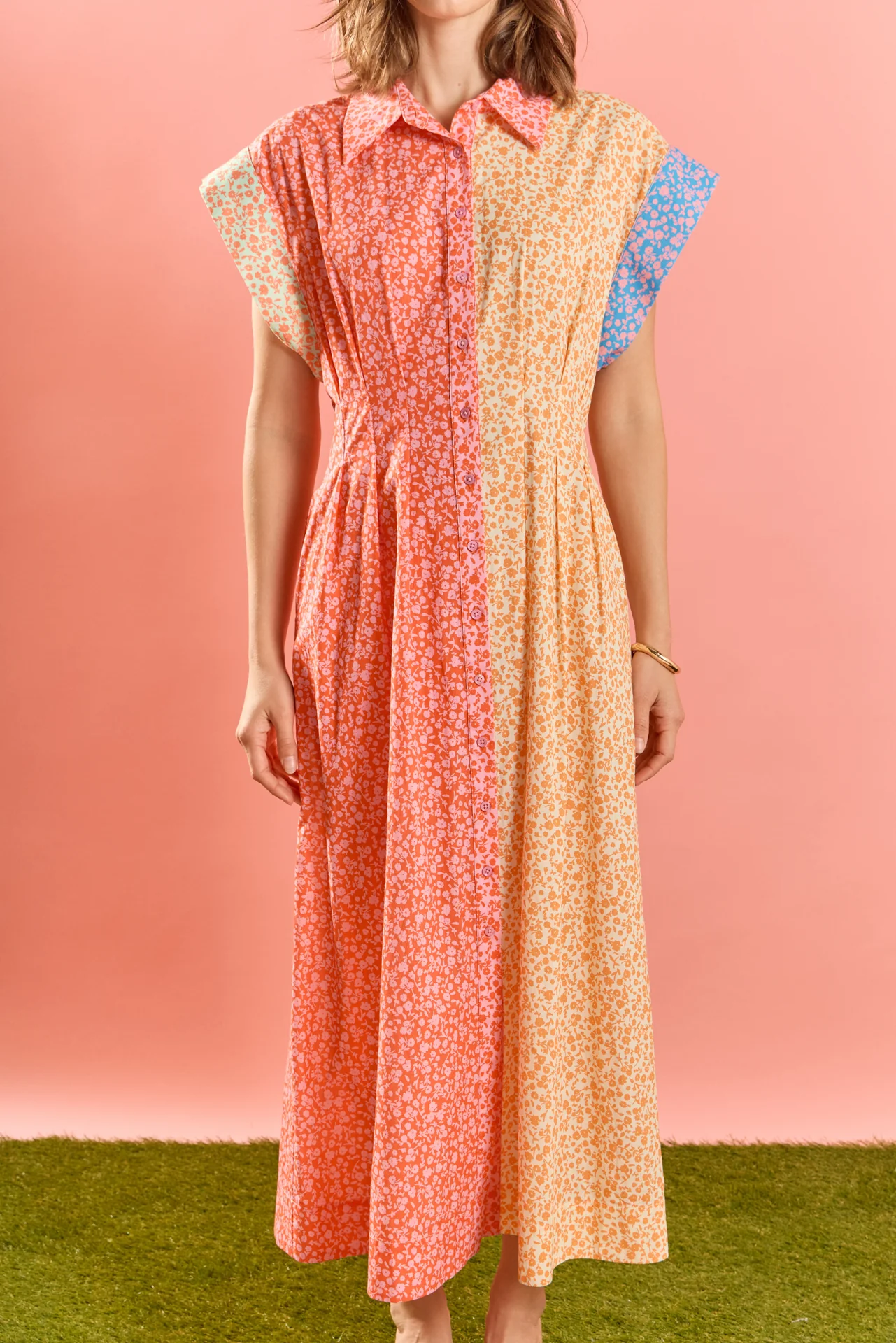 Bloom Block Midi Dress - Image 2