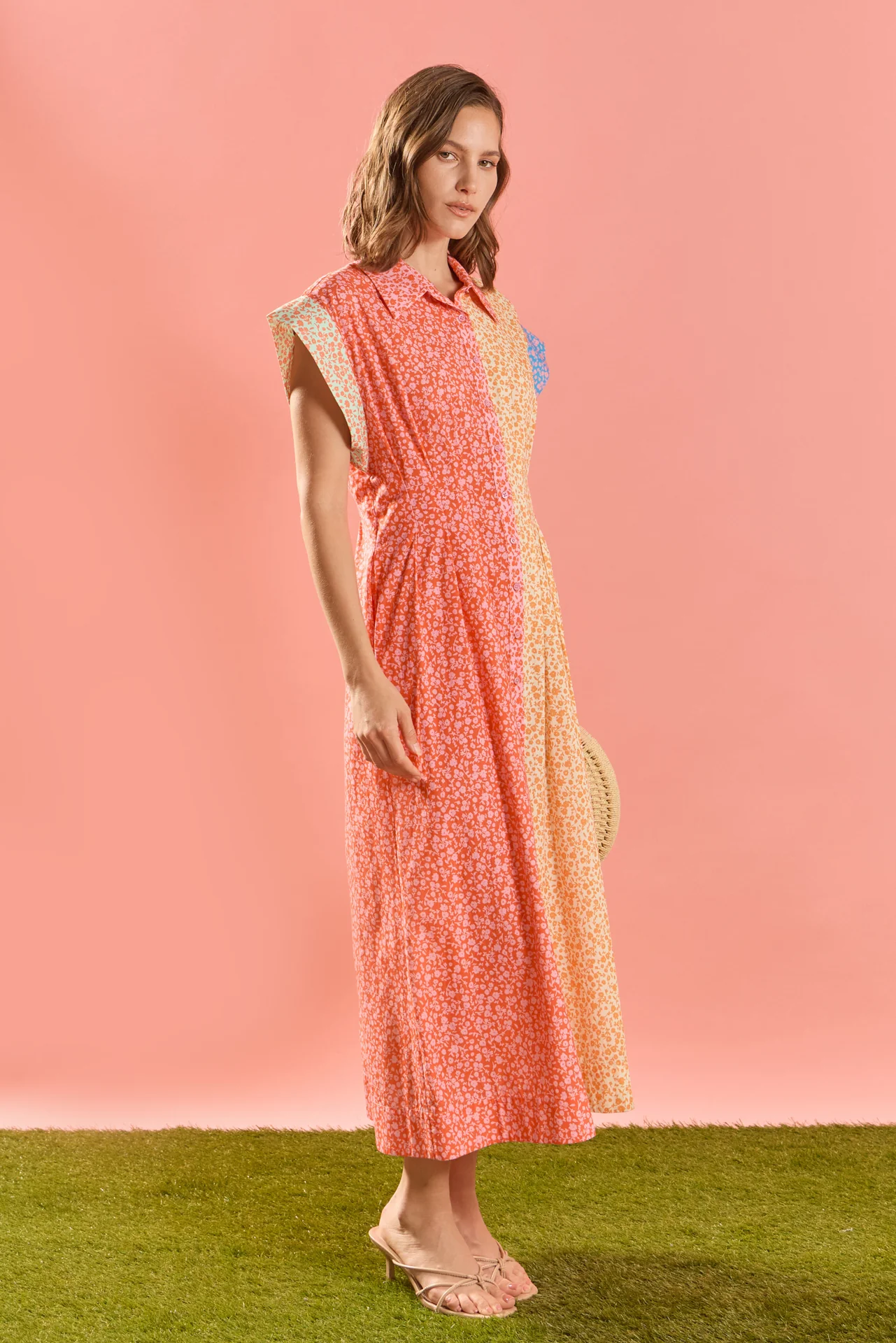 Bloom Block Midi Dress - Image 3