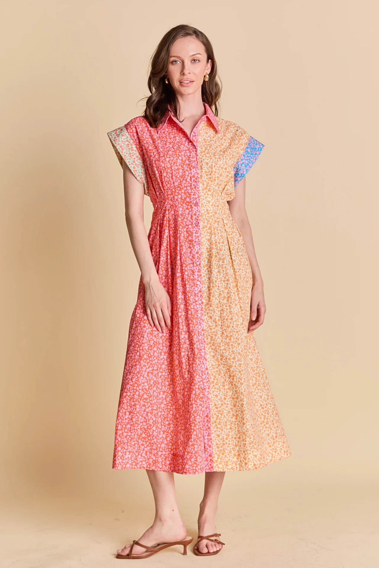 Bloom Block Midi Dress - Image 8