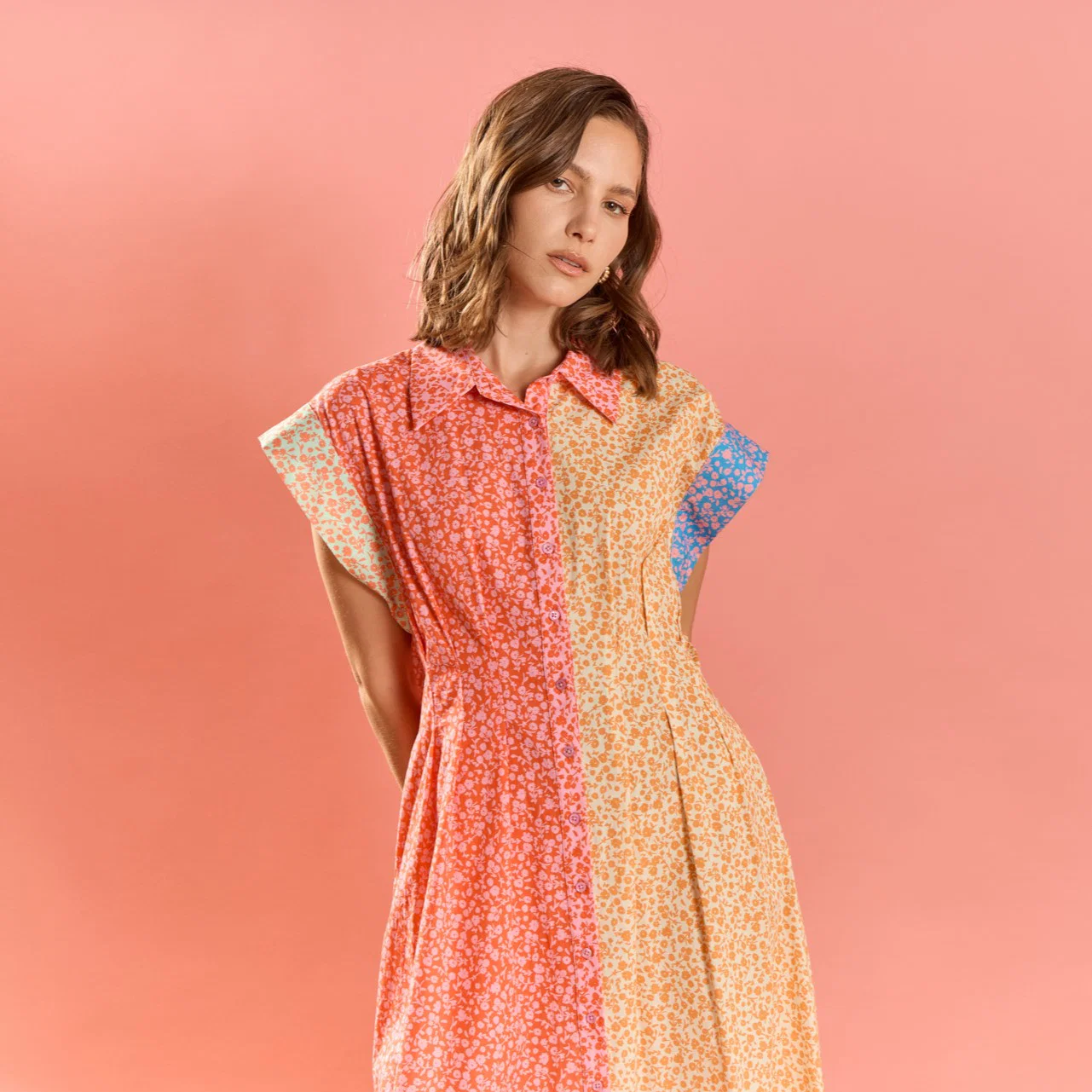 Bloom Block Midi Dress - Image 9