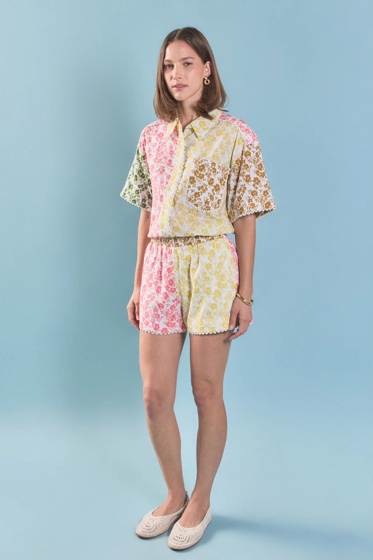 Maisie Colorblock Button-Up Shirt - Image 4