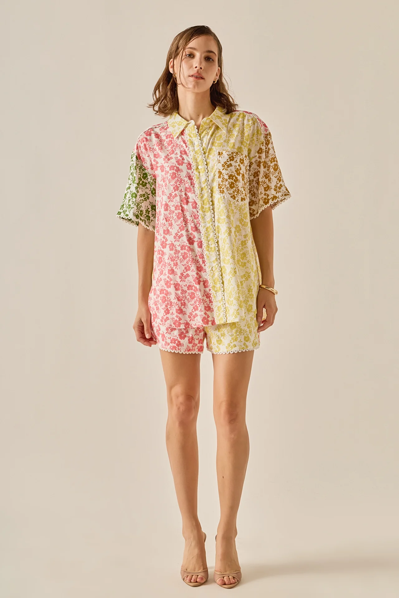 Maisie Colorblock Printed Shorts - Image 14