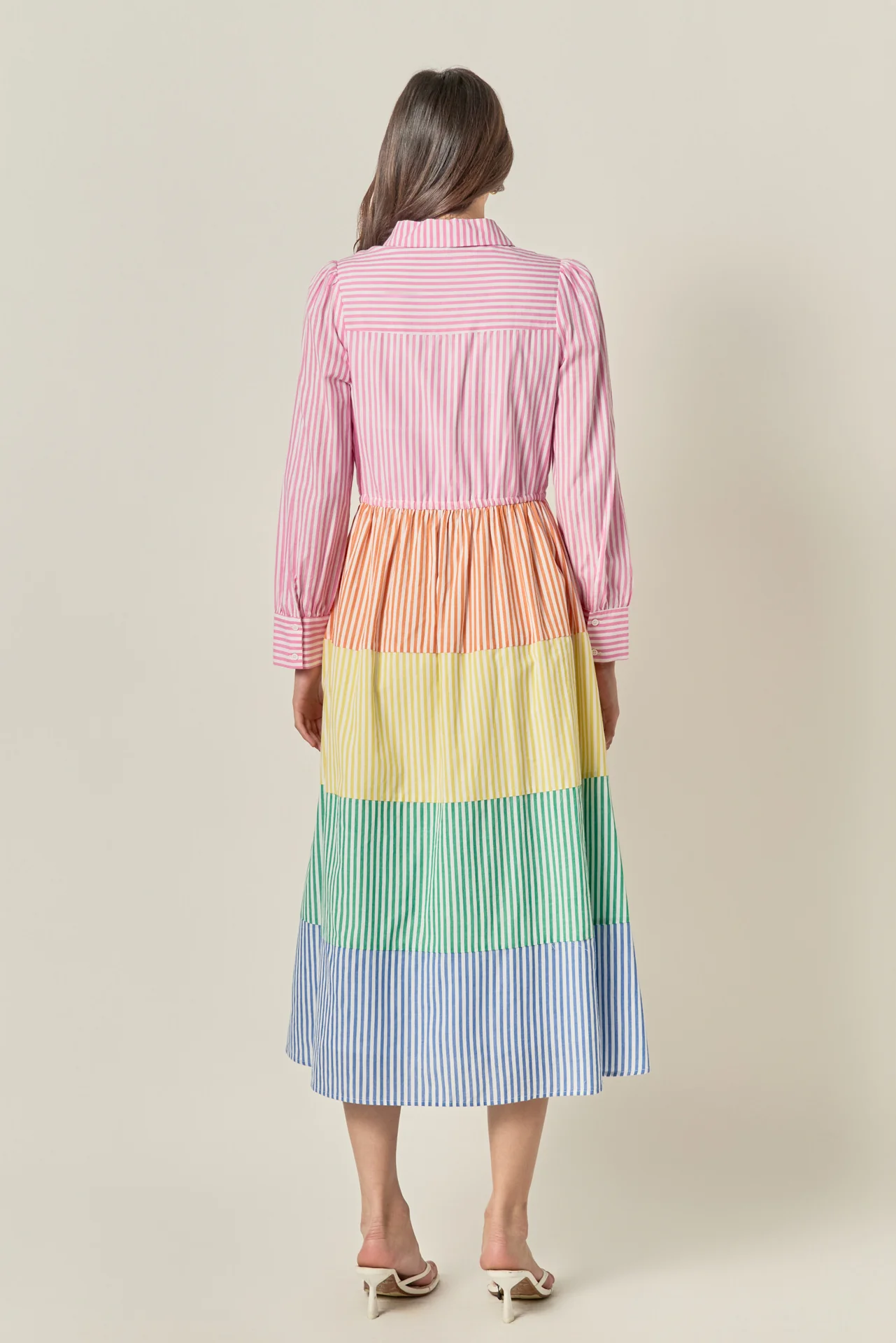 Sunni Colorblock Midi Shirt Dress - Image 5