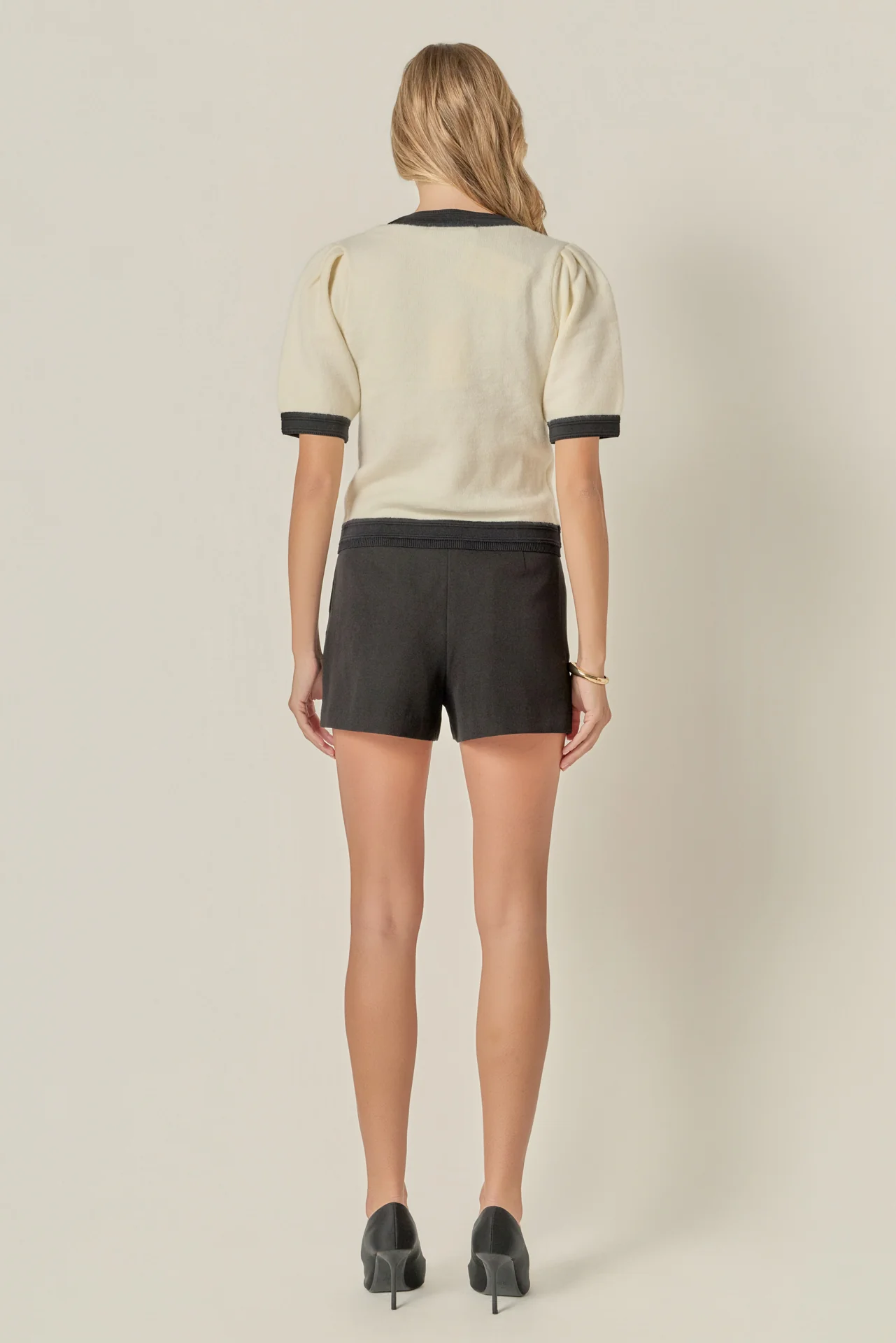 Combo Puff Sleeves Knit - Image 4