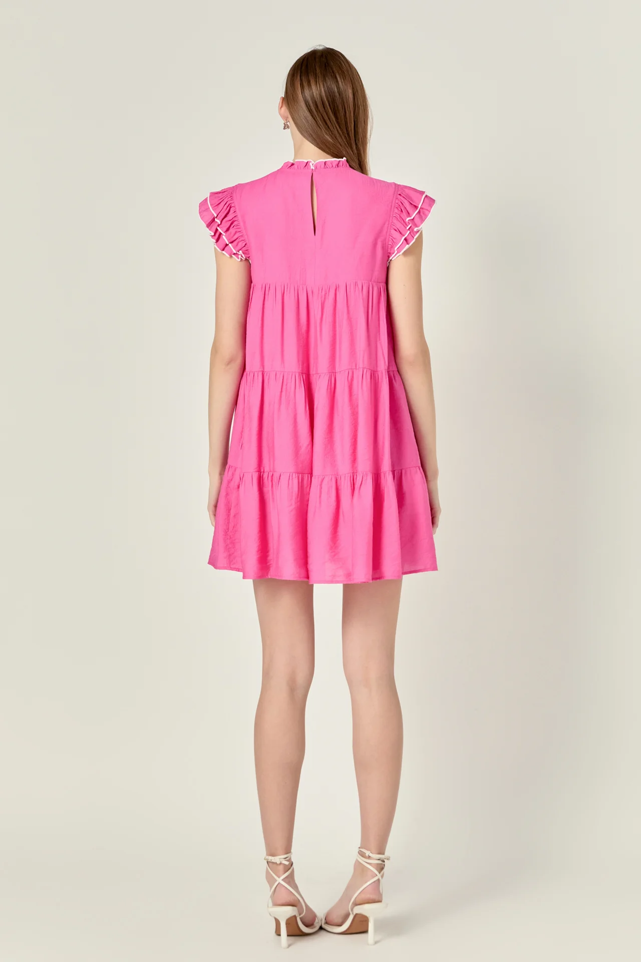 Contrast Merrow Babydoll Dress - Image 5