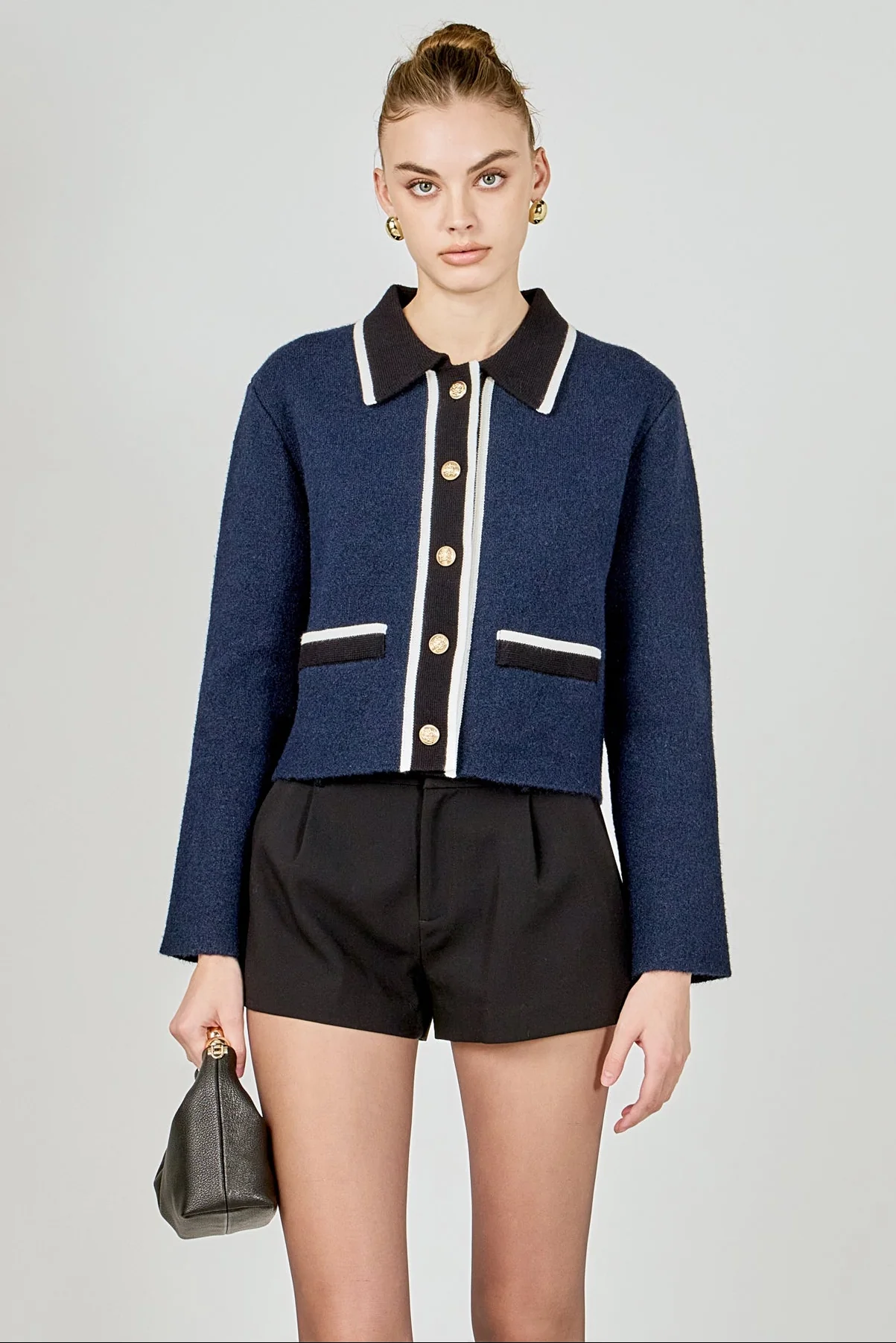 Contrast Placket Cardigan - Image 13