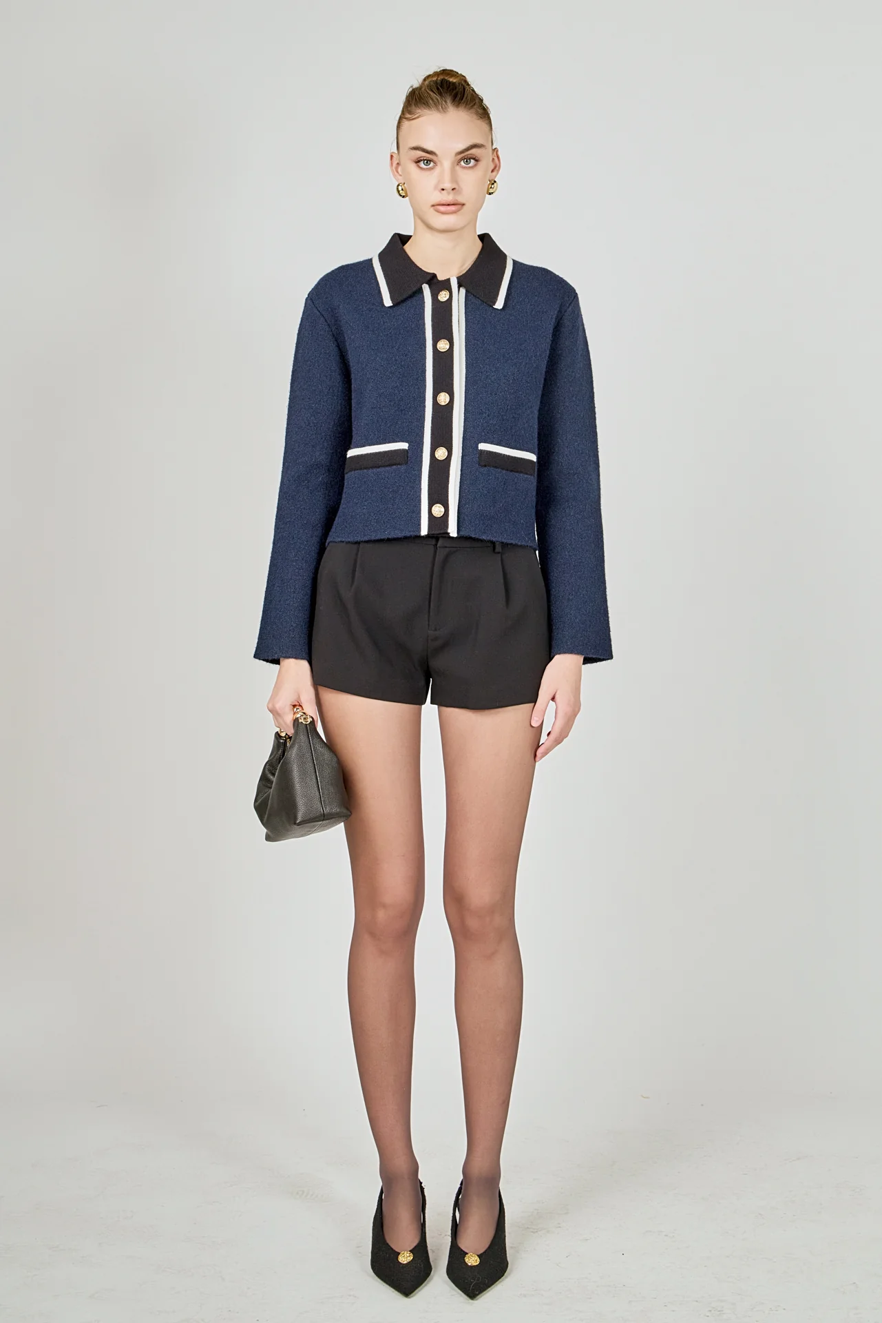 Contrast Placket Cardigan - Image 7