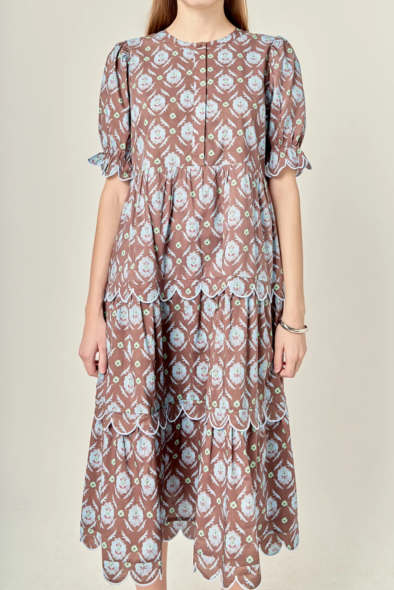 Margaux Scallop Midi Dress - Image 2