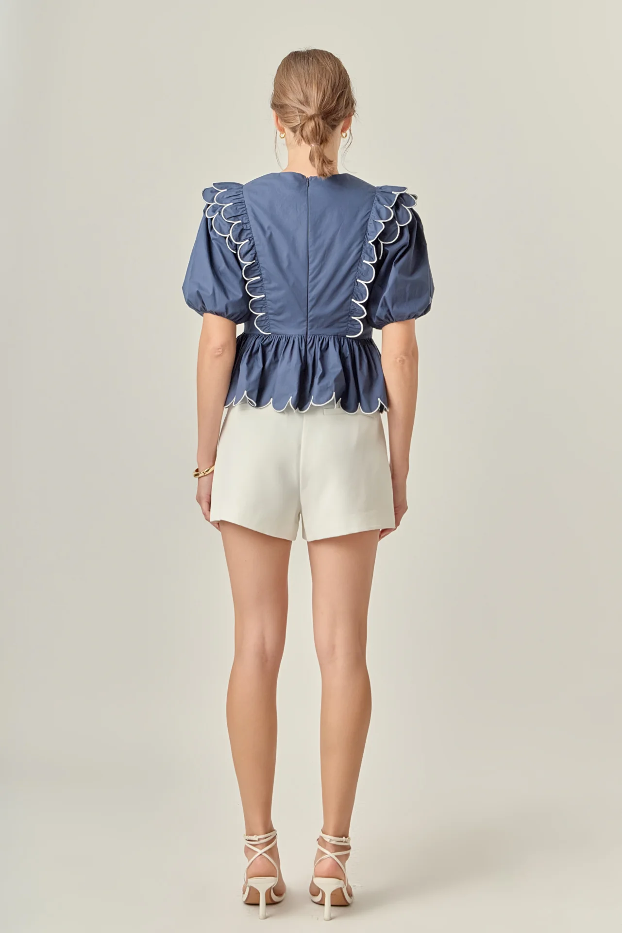 Contrast Scallop Edge Top - Image 3