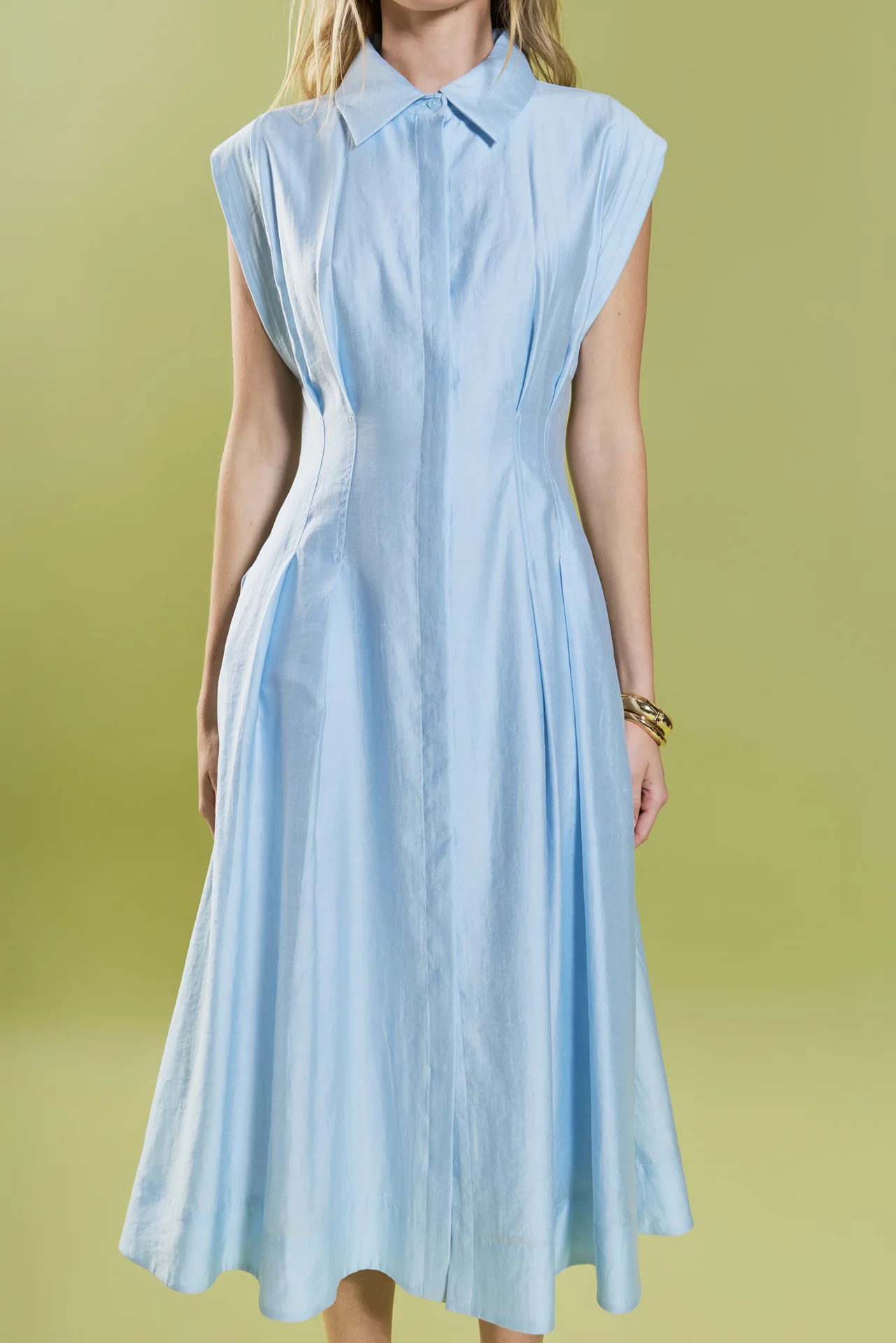 Contrast Stitch Midi Dress - Image 2