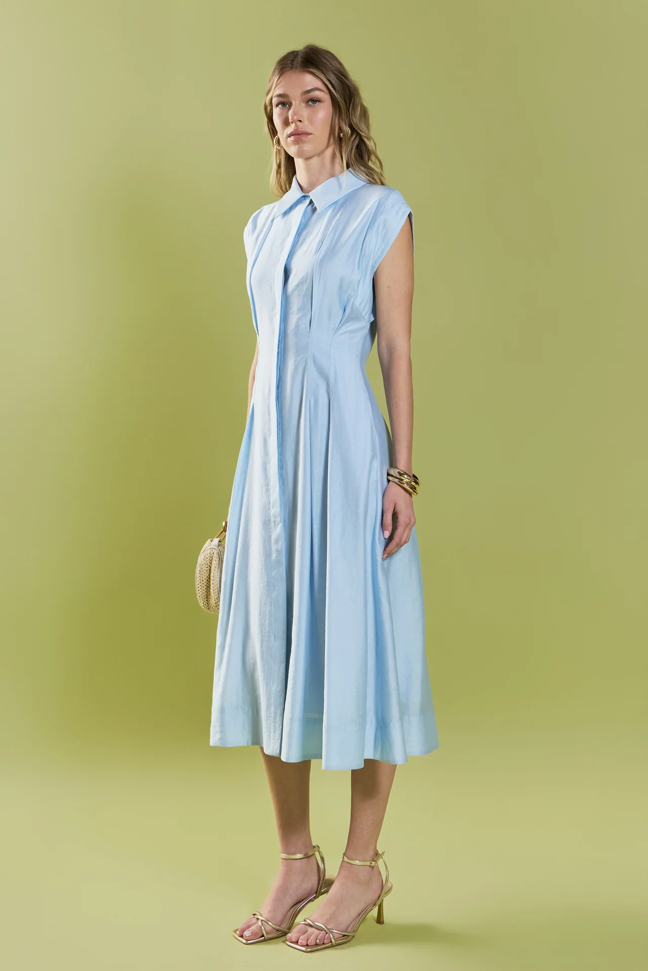 Contrast Stitch Midi Dress - Image 3