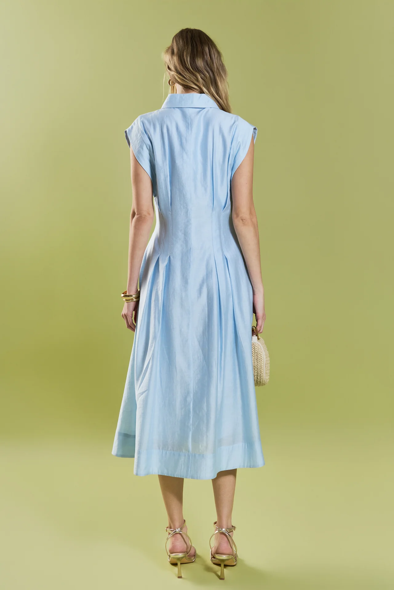Contrast Stitch Midi Dress - Image 4