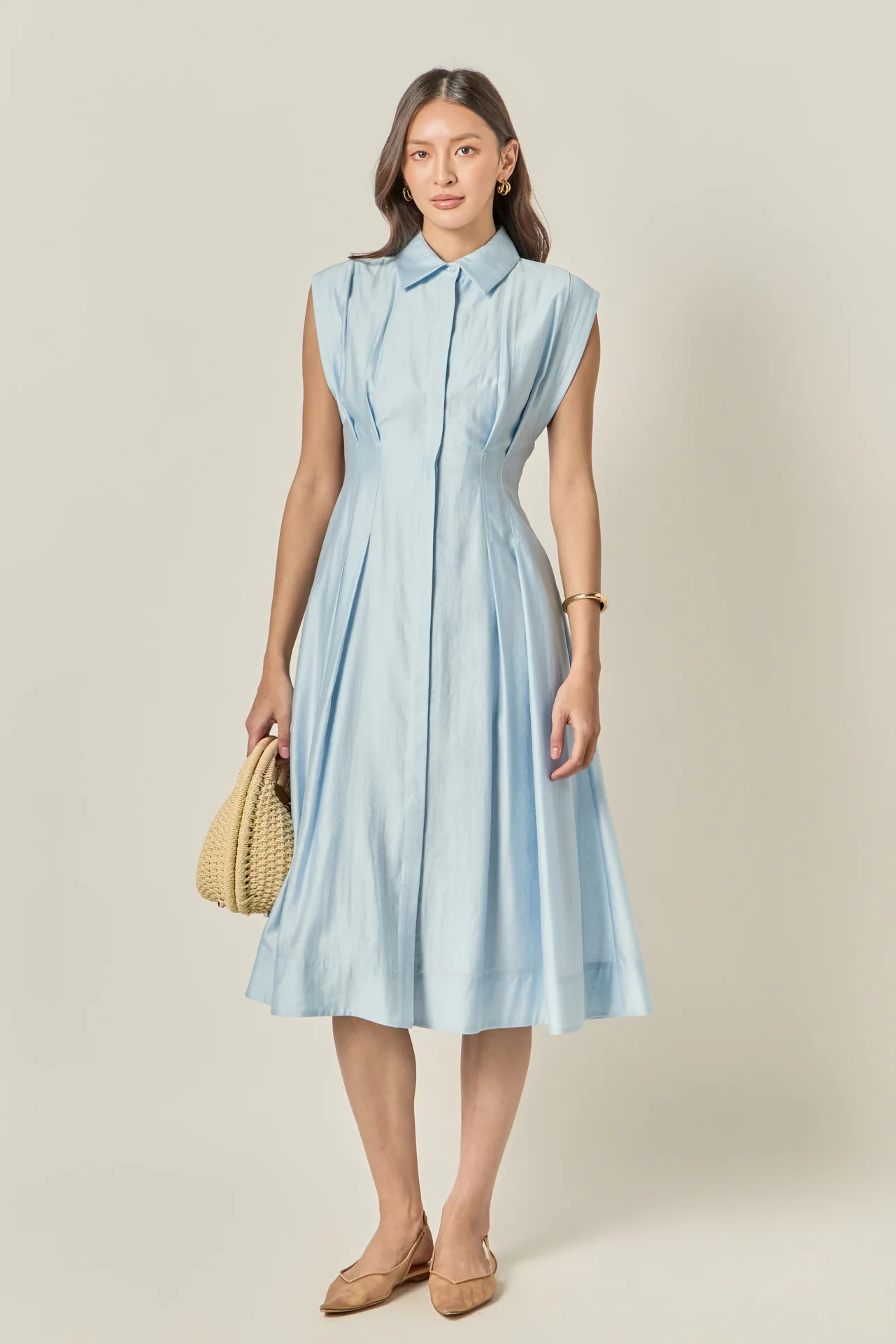 Contrast Stitch Midi Dress - Image 6