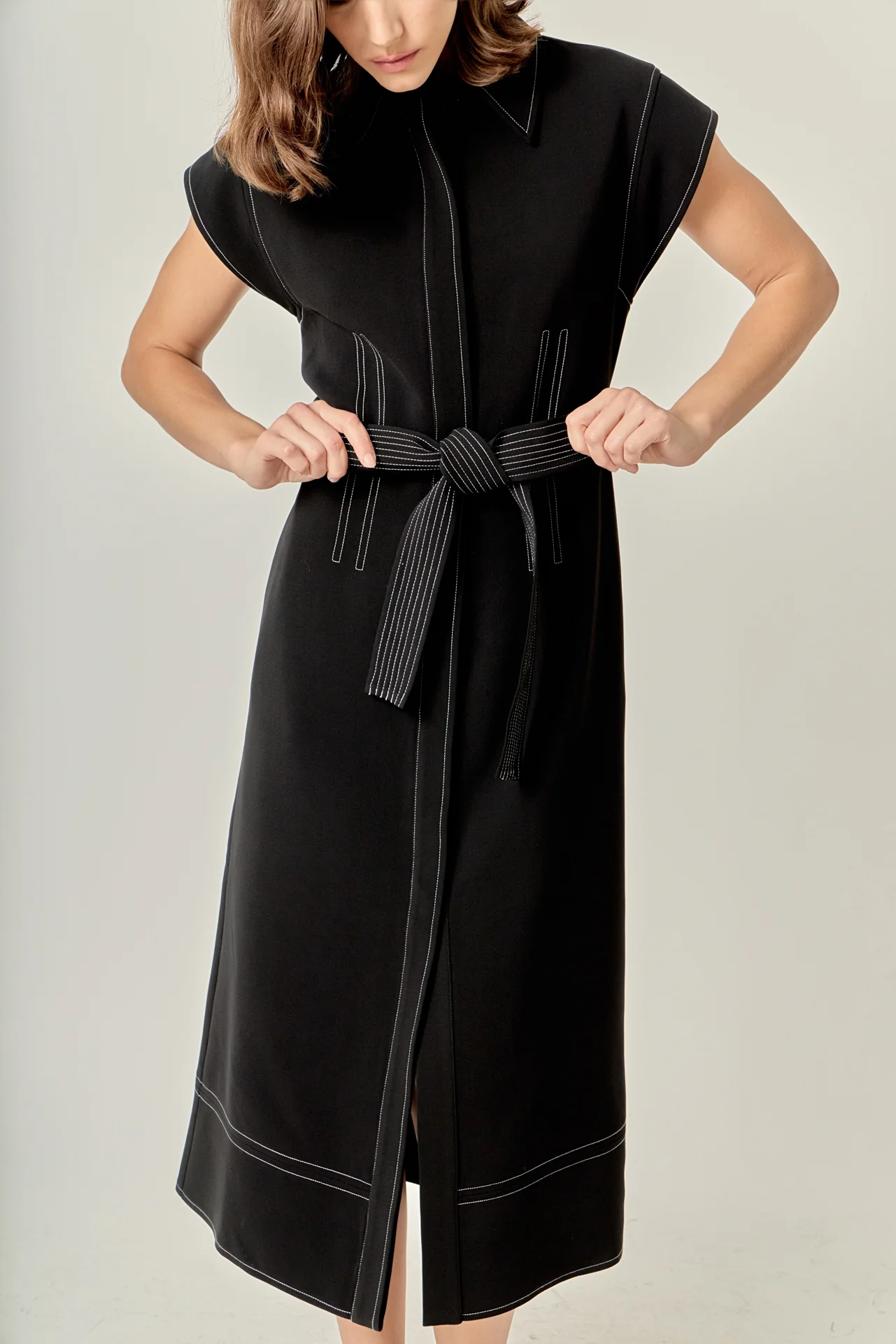 Modern Structure Midi Dress - Image 2