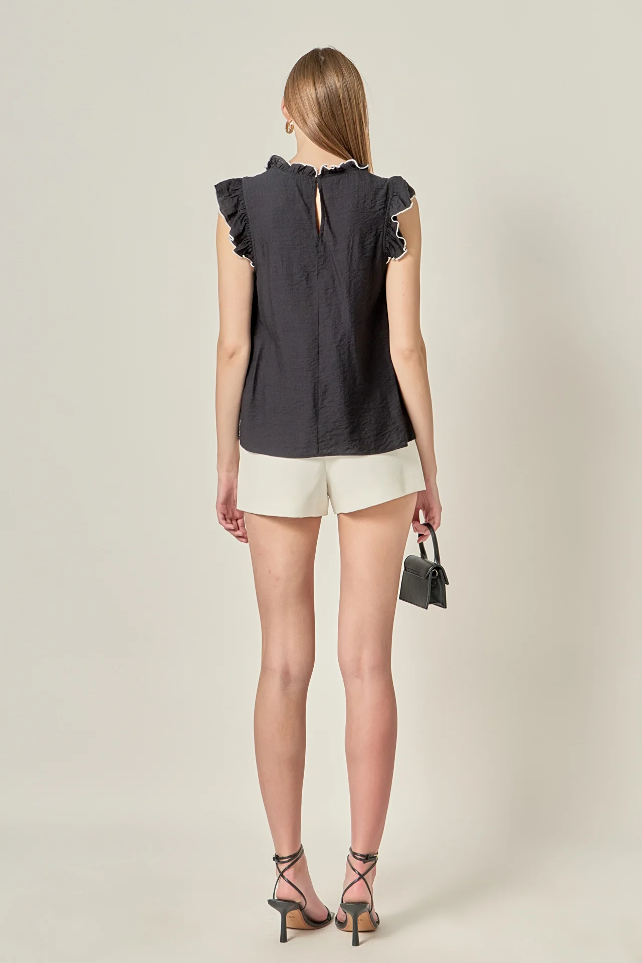 Contrast Stitch Sleeveless Top - Image 11