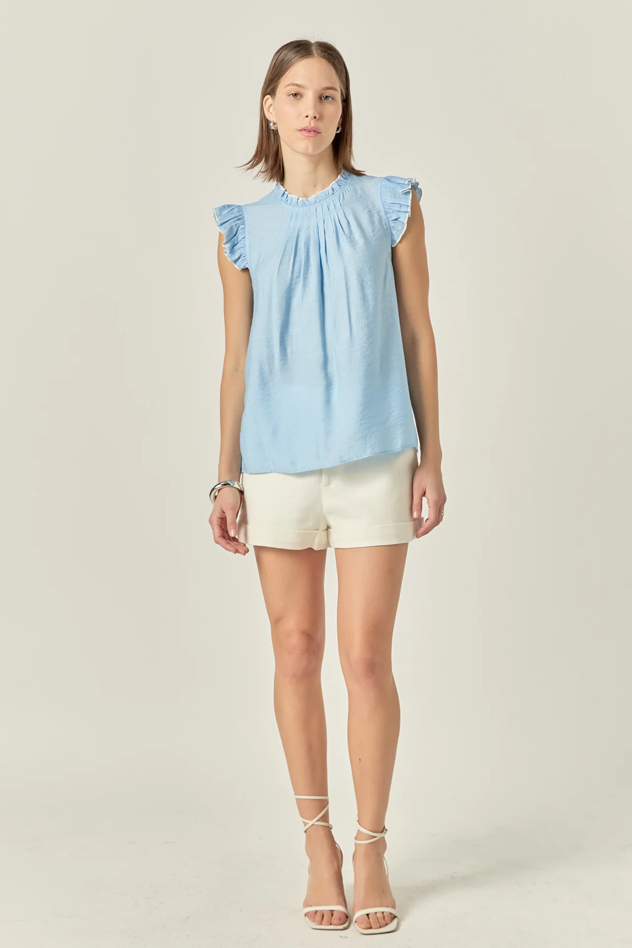 Contrast Stitch Sleeveless Top - Image 6