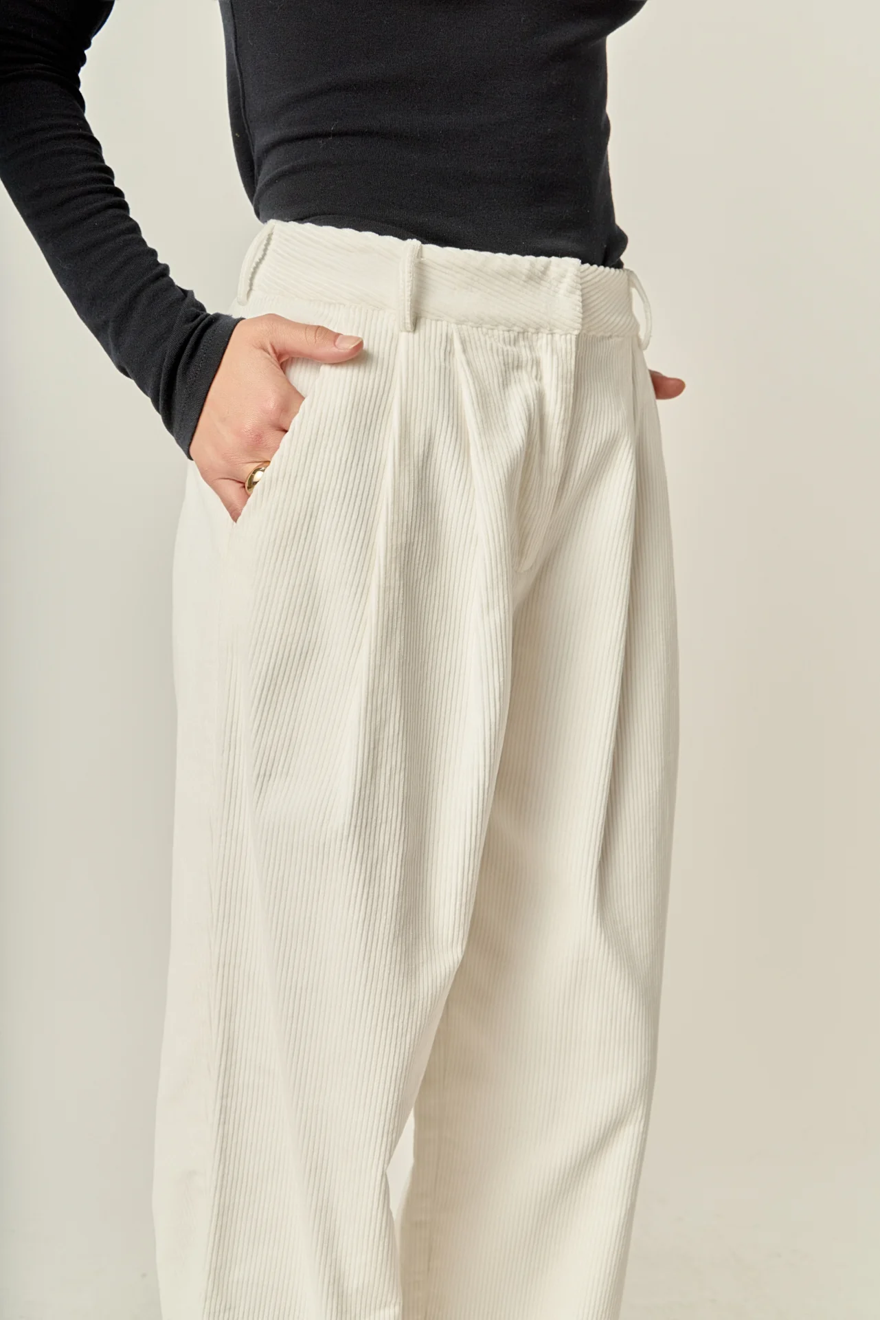 Corduroy Wide Pants - Image 2