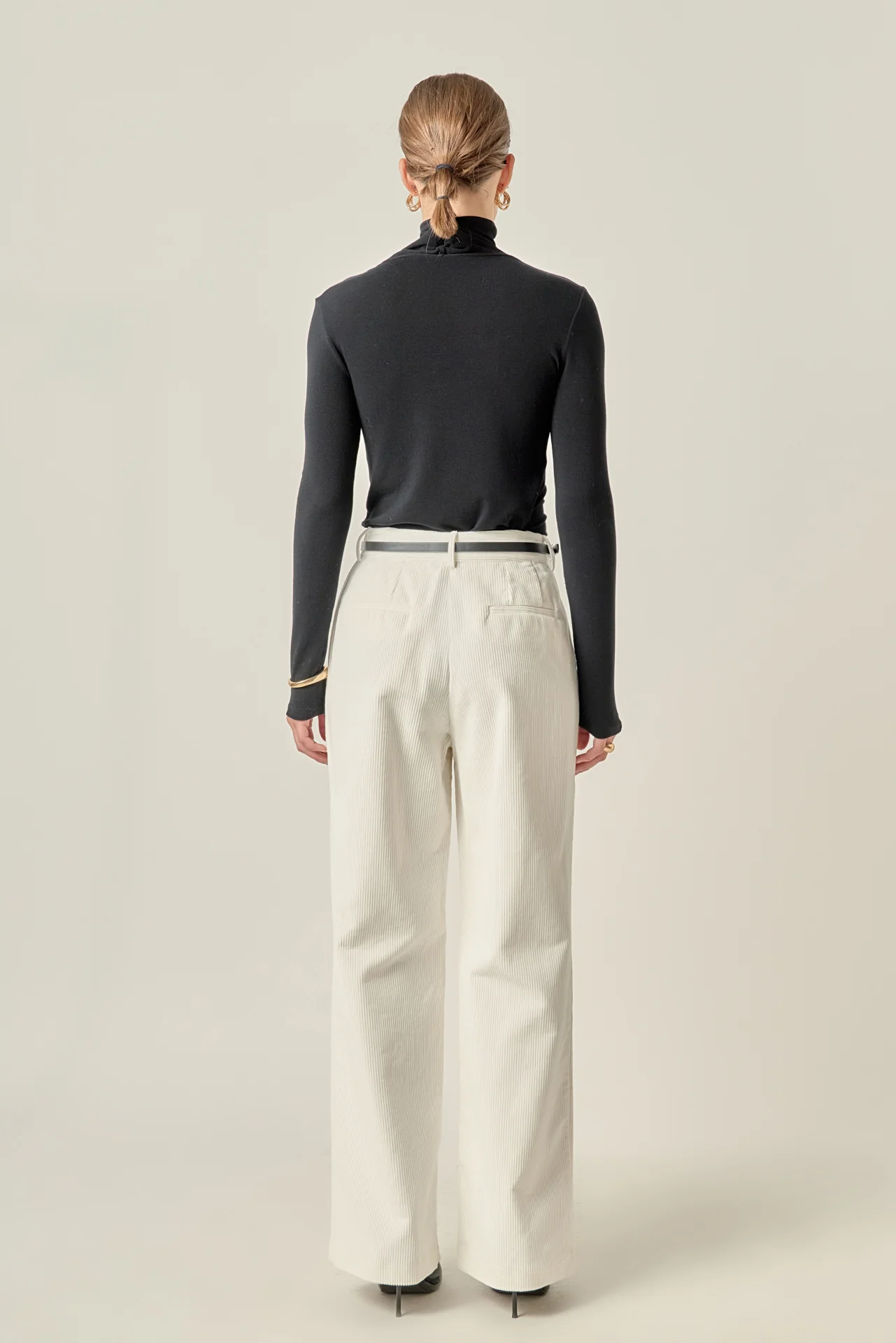 Corduroy Wide Pants - Image 4