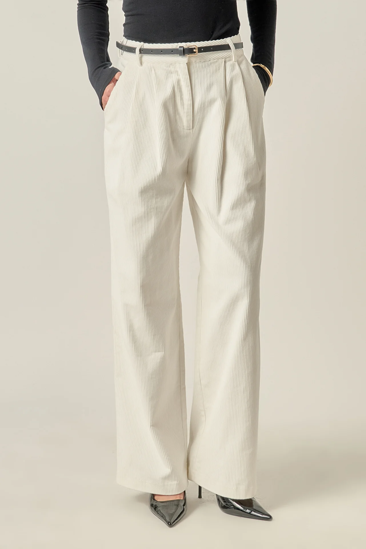 Corduroy Wide Pants - Image 5