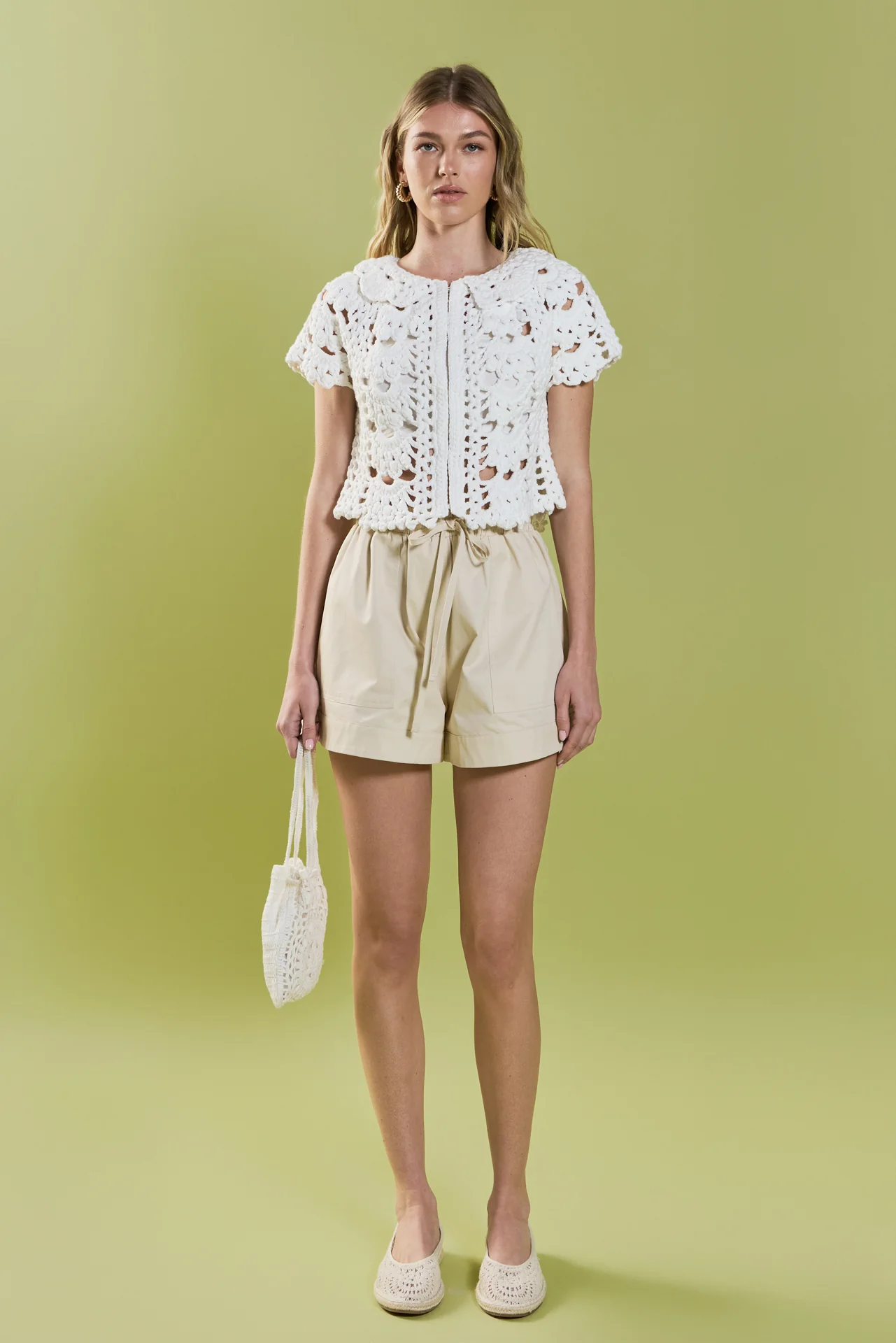Cotton Drawstring Shorts - Image 3