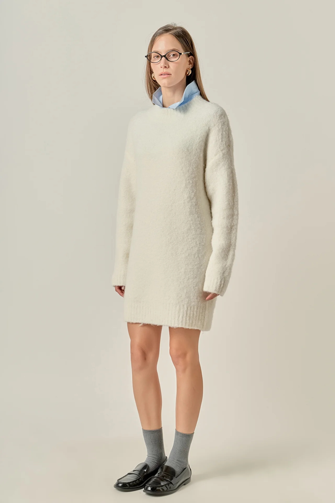 Cozy Round Sweater Dress - Image 12