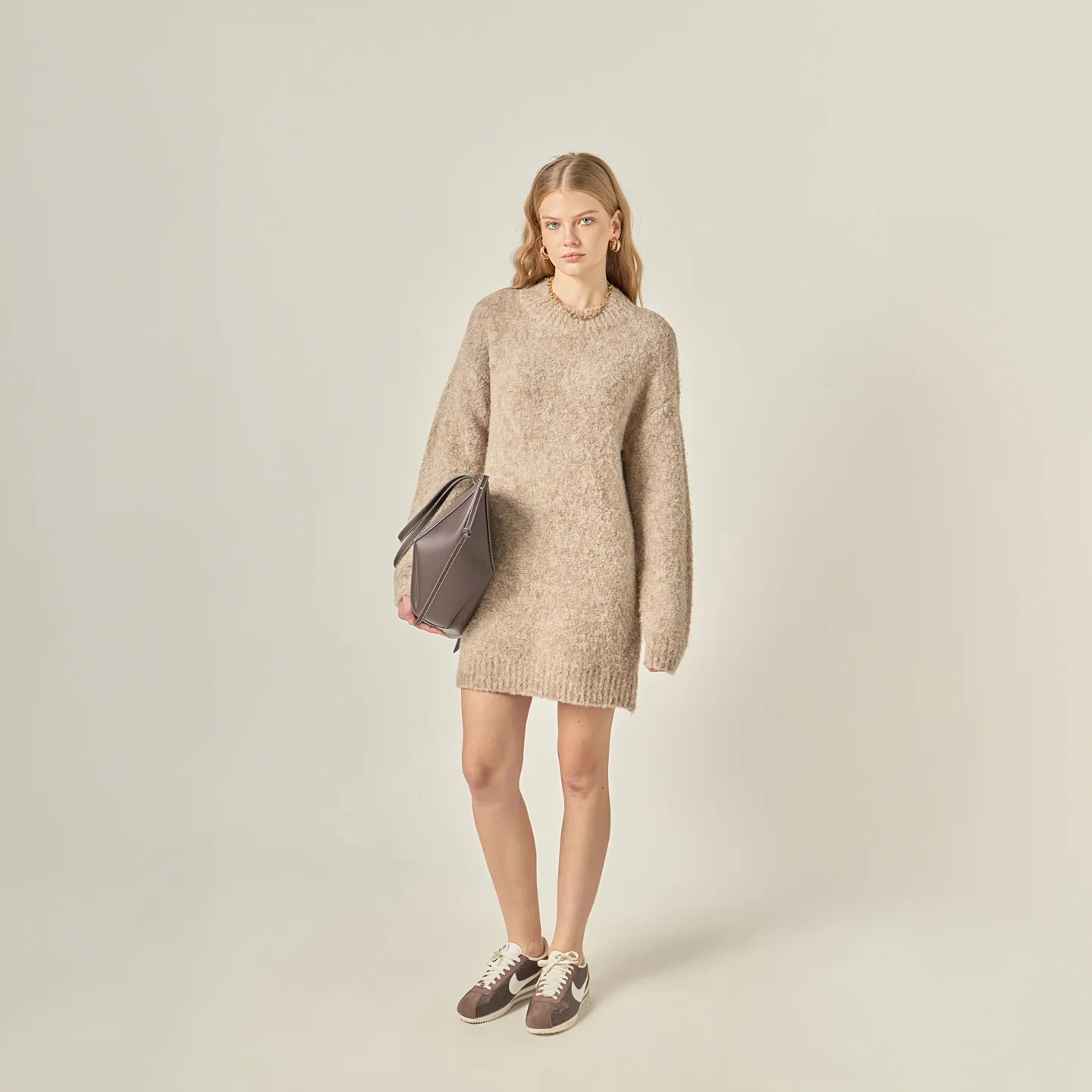 Cozy Round Sweater Dress - Image 6