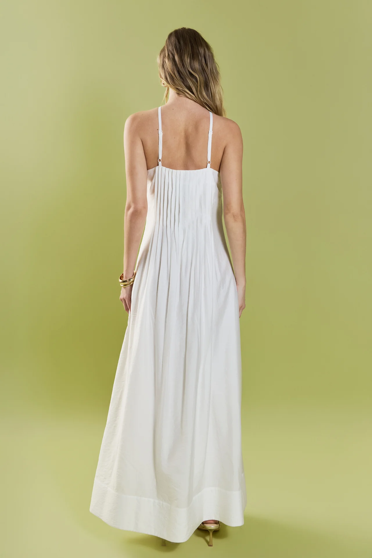 Crochet Flower Trim Halter Maxi Dress - Image 6