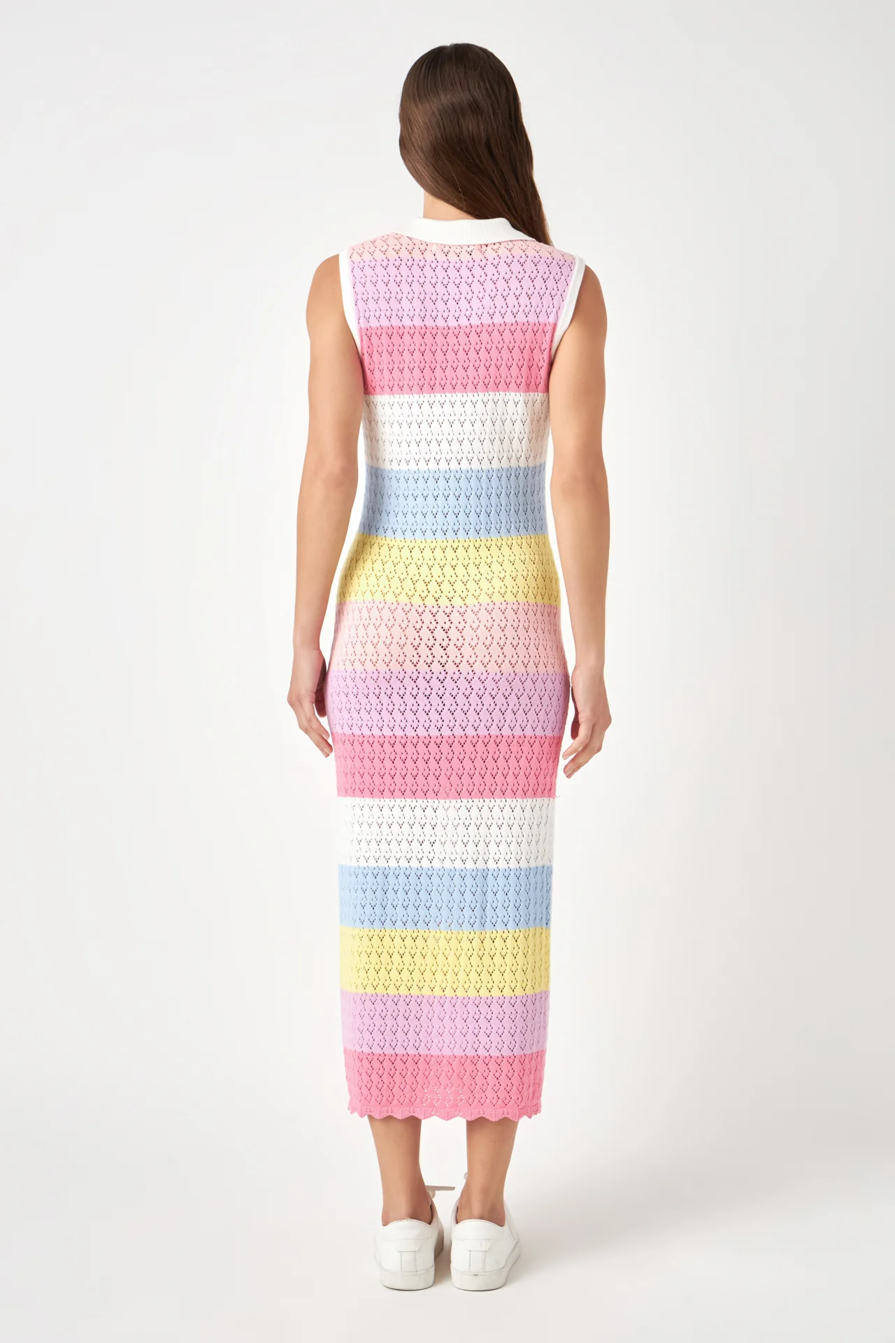 Crochet Knit Maxi Dress - Image 4
