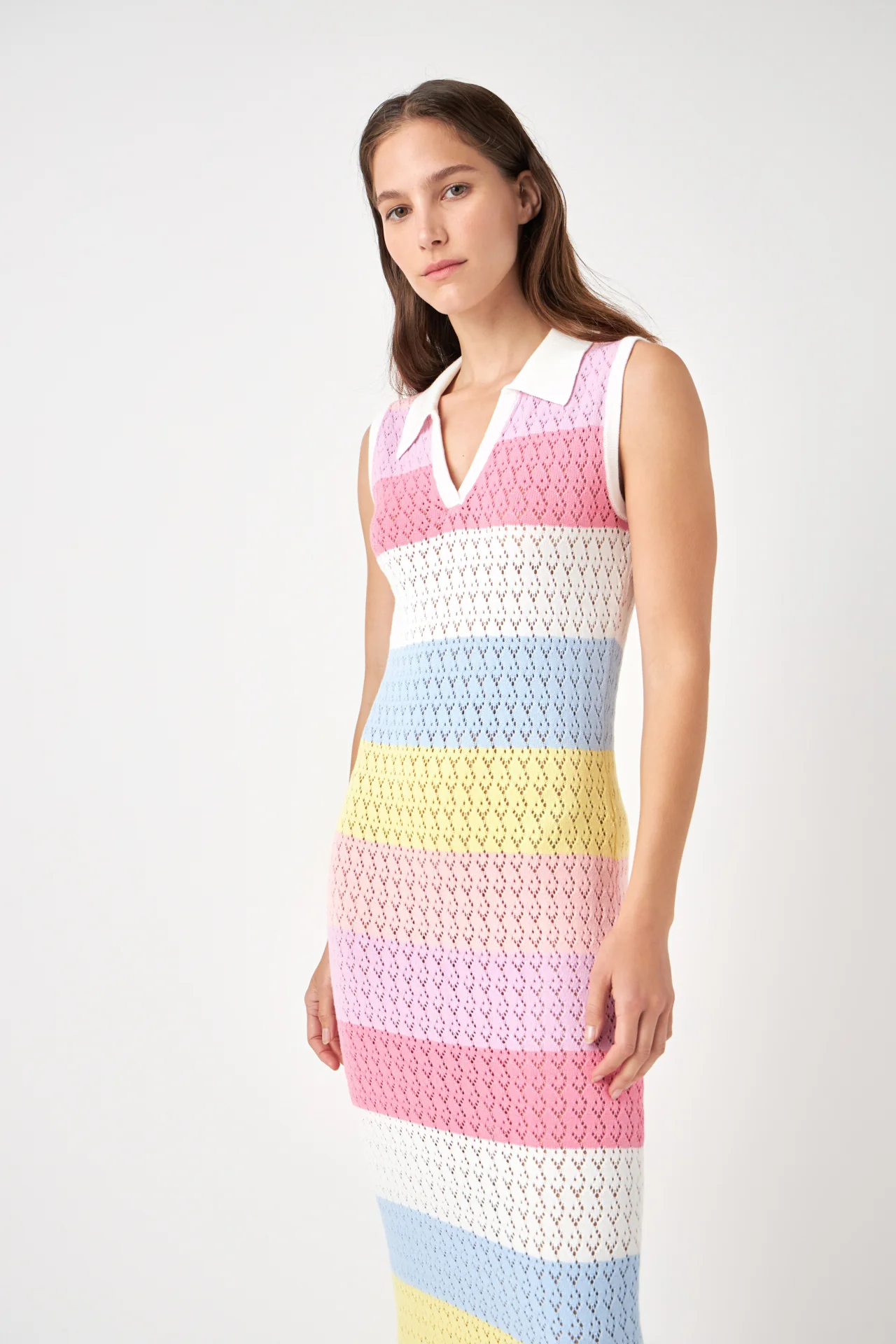 Crochet Knit Maxi Dress - Image 5