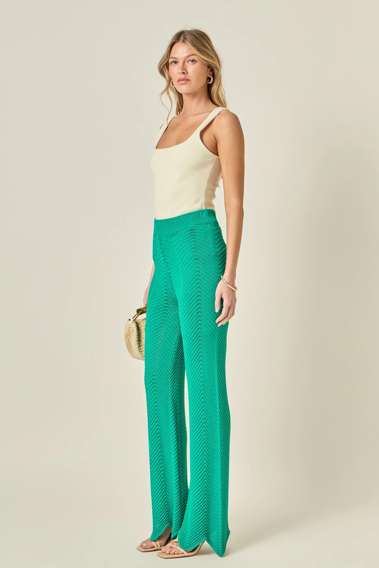 Crochet Knit Pants - Image 3