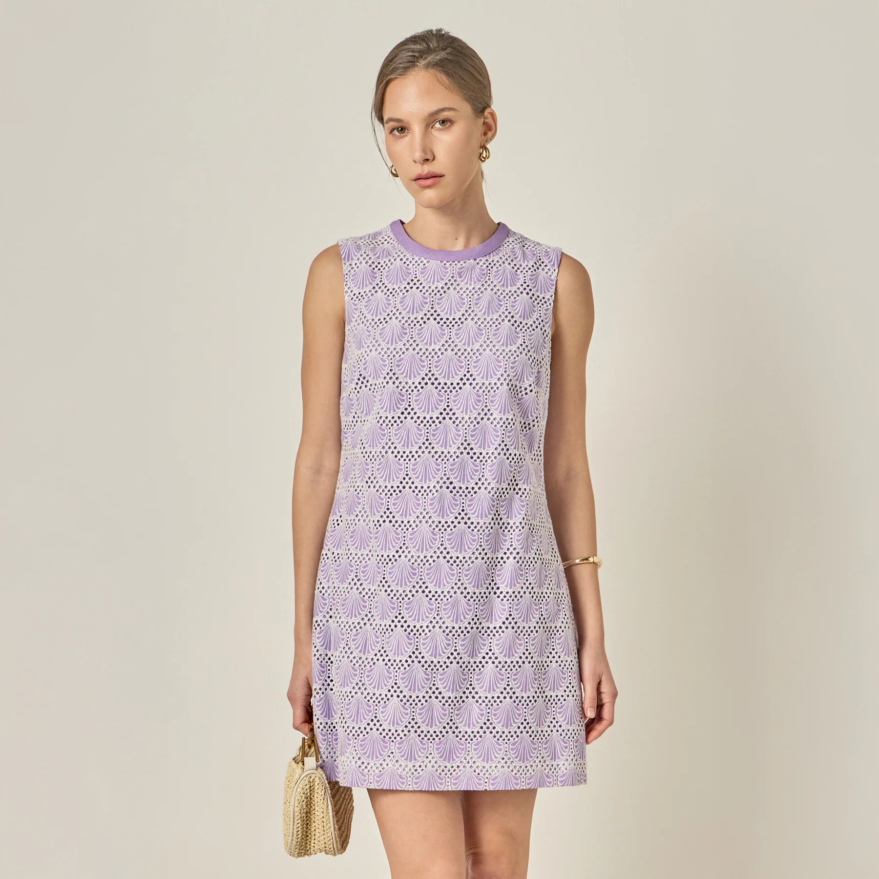 Marina Crochet Lace Mini Dress - Image 10