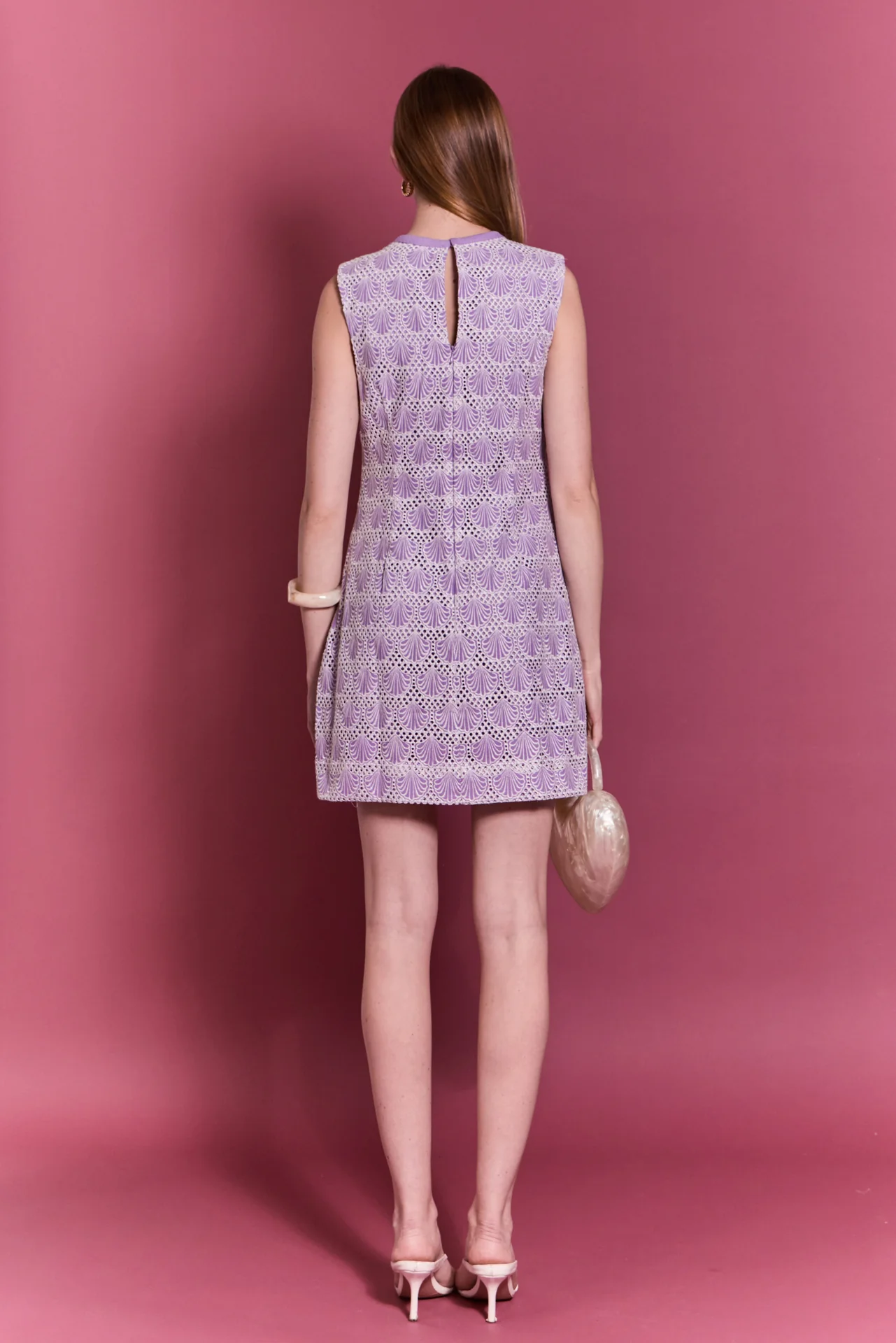Marina Crochet Lace Mini Dress - Image 5