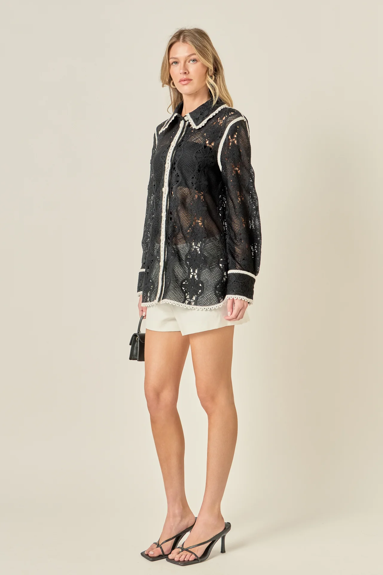 Margaux Crochet Shirt - Image 4