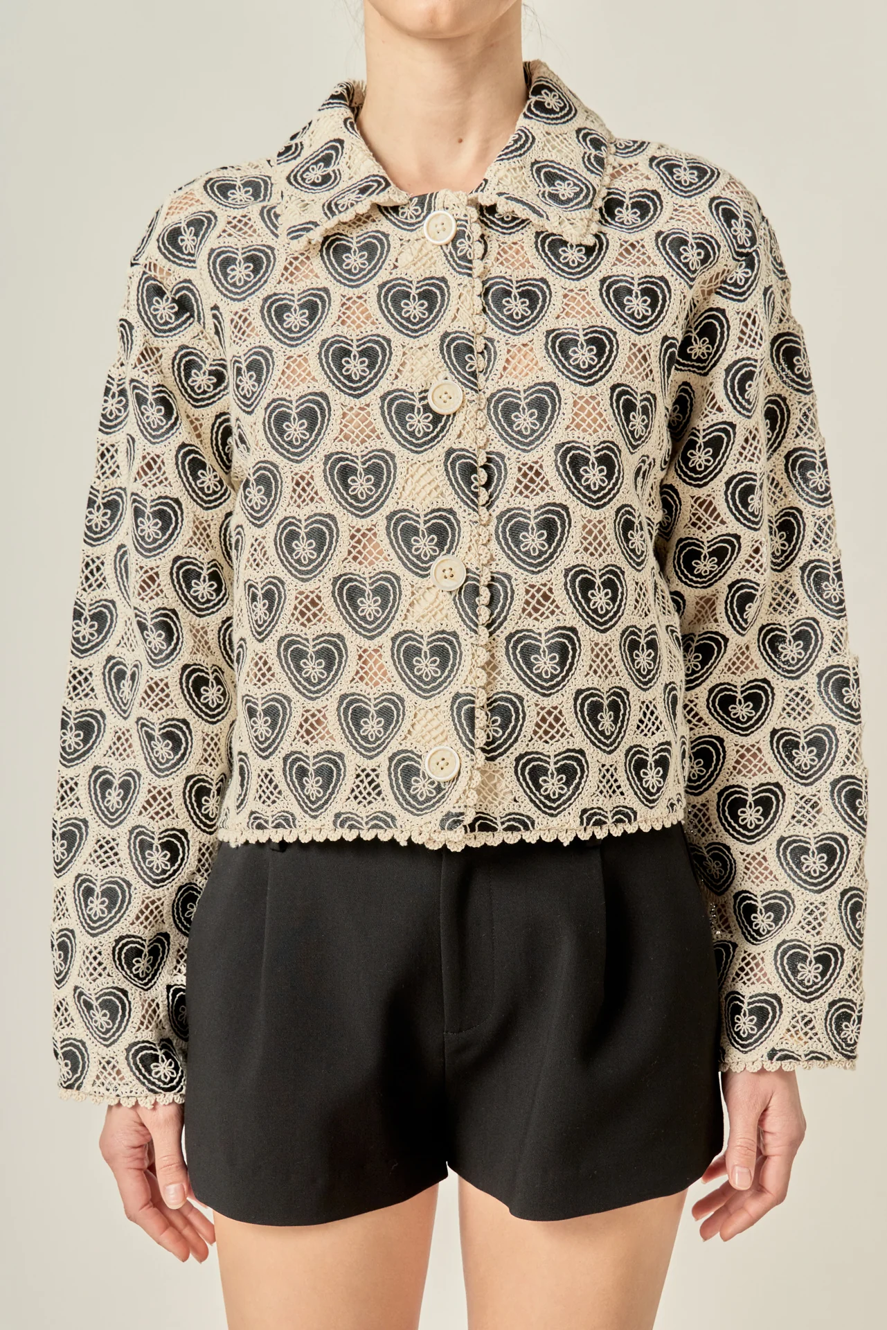 Harlow Crochet Shirt - Image 2