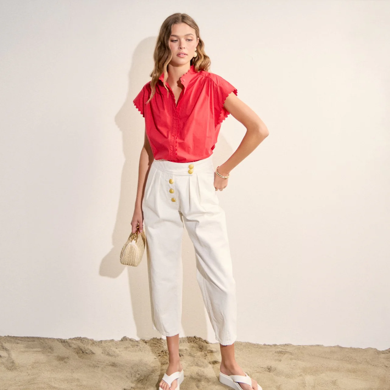 Premium Denim Cropped Trousers - Image 22